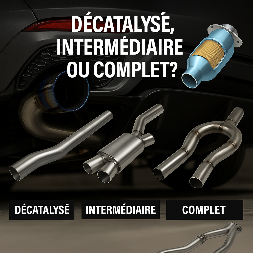 comparatif ligne échappement complète décatalyseur catalyseur sport clapets Rog