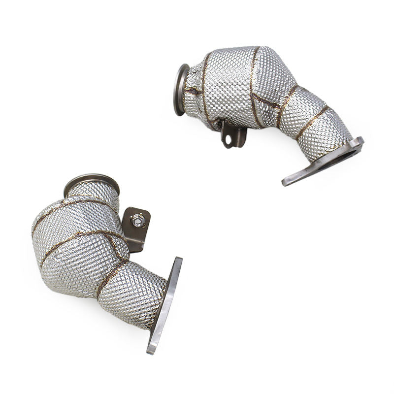 BSK Street Car Header Downpipe for Nissan 400Z 3.0T 2021-2024 Stainless Steel Pipe Engine Turbo Through Exhaust Muffler