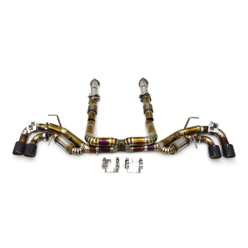 COC Titanium Tuning Exhaust Pipe for Chevrolet CORVETTE C8 2019-2025 Escape Exhaust Downpipe Catback Exhaust Muffler