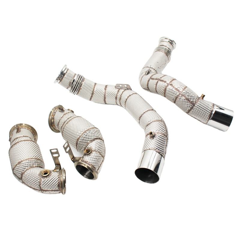 OEM Catted Exhaust Downpipe for BMW M5/M6 4.4TT V8 2019-2023 Stainless Steel Downpipe with Catalyst Street Exhaust Header