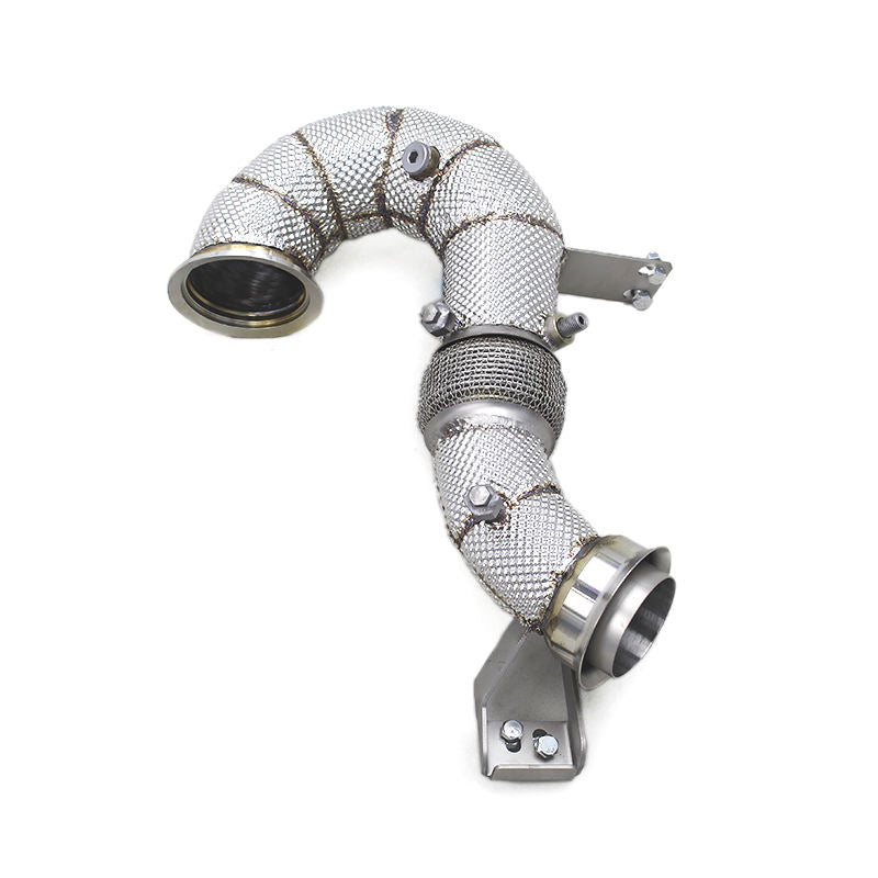 OEM Free Flow Exhaust Downpipe for Mercedes-Benz GT43 AMG 3.0T 2019-2023 Custom Stainless Steel Racing Exhaust Pipe With OPF/DPF