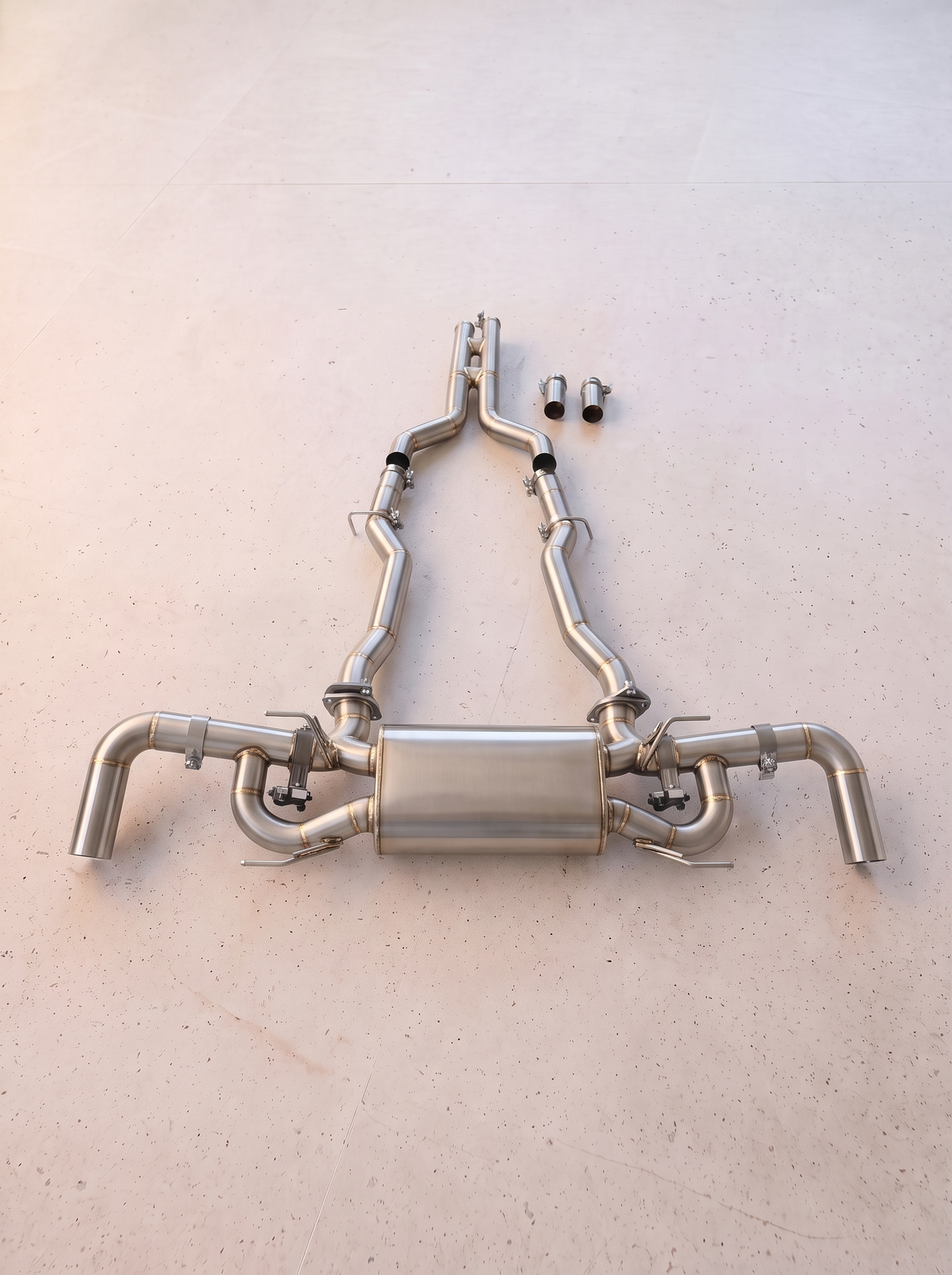 Ligne d'échappement inox à clapets ROG pour Aston Martin DB12 V8 4.0
