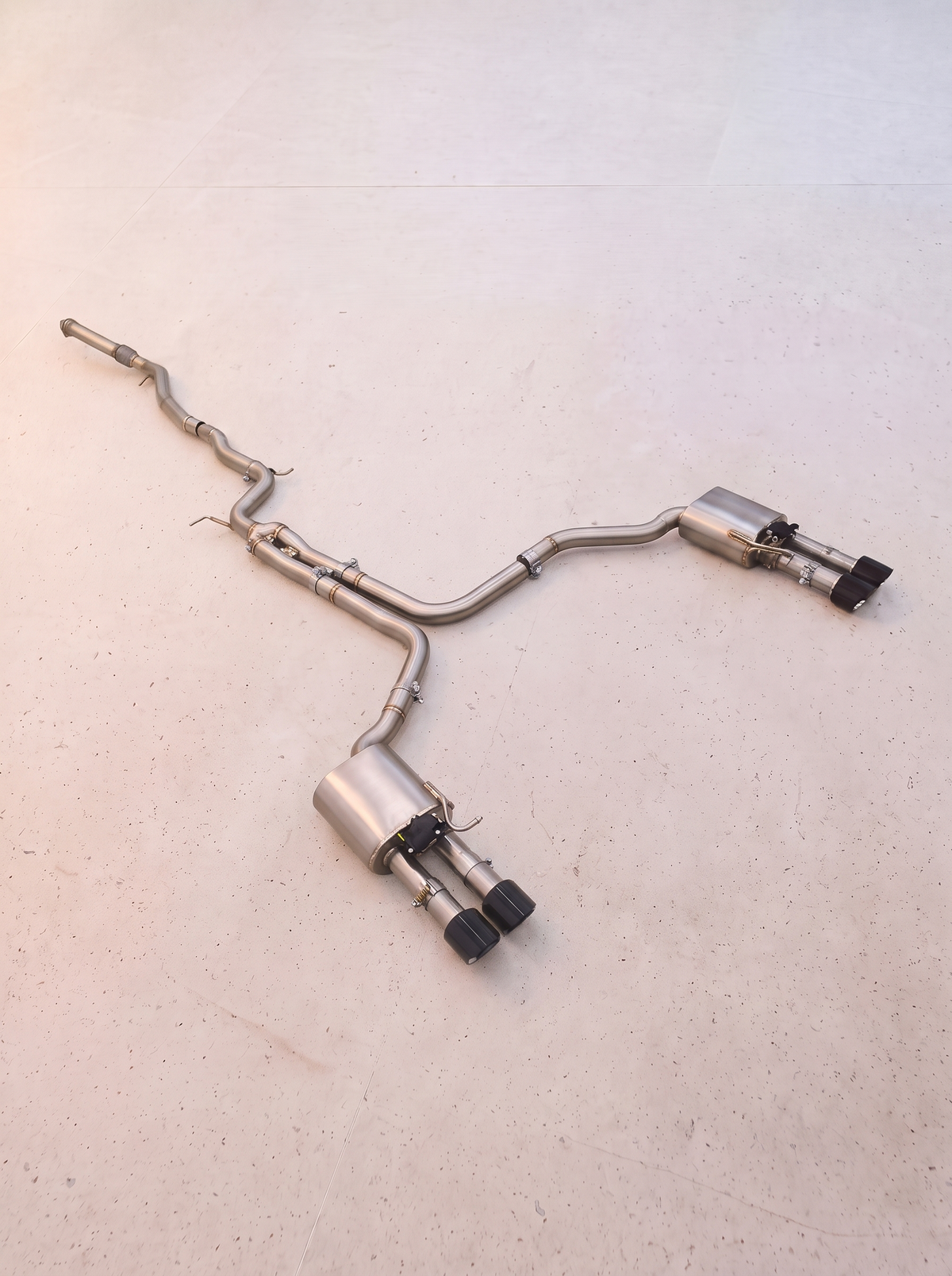 Ligne d'échappement inox à clapets ROG pour Audi A6 C7 2.0 TFSI