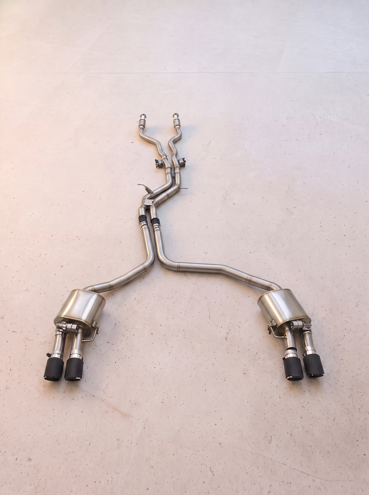 Ligne d'échappement inox à clapets ROG pour Audi A6 C7 3.0 TFSI V6