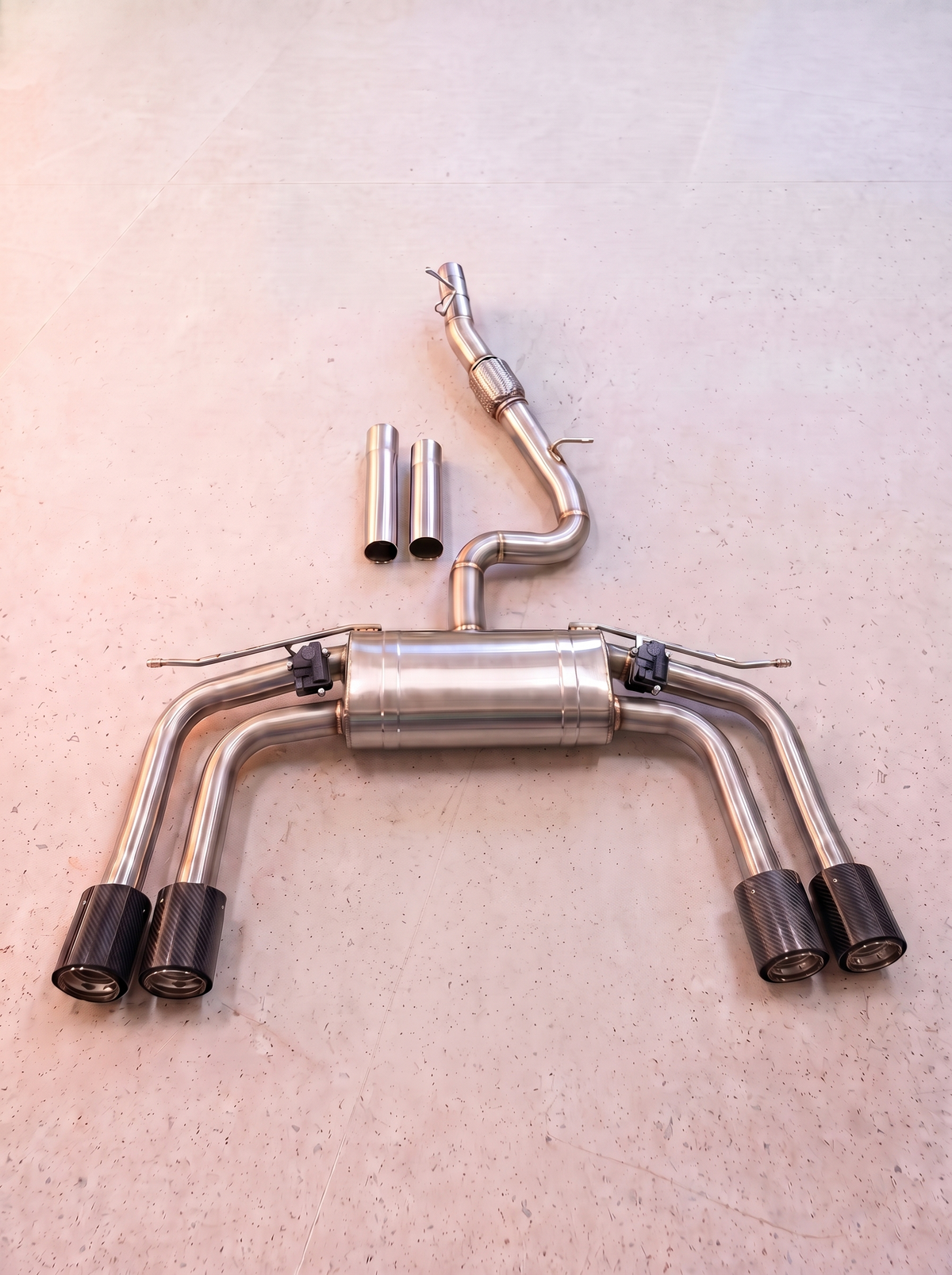 Ligne d'échappement inox à clapets ROG pour Audi S3 8Y 2.0 TFSI