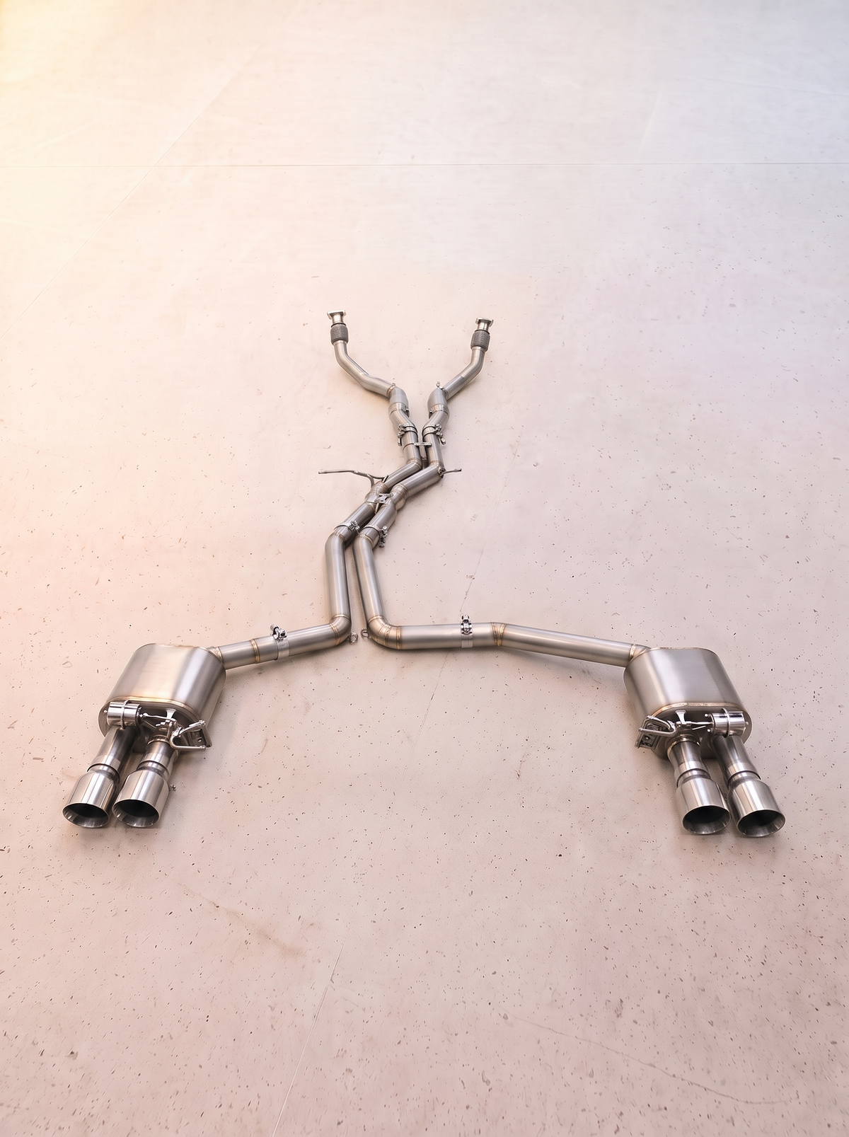 Ligne d'échappement inox à clapets ROG pour Audi S4 / S5 B8 3.0 TFSI V6