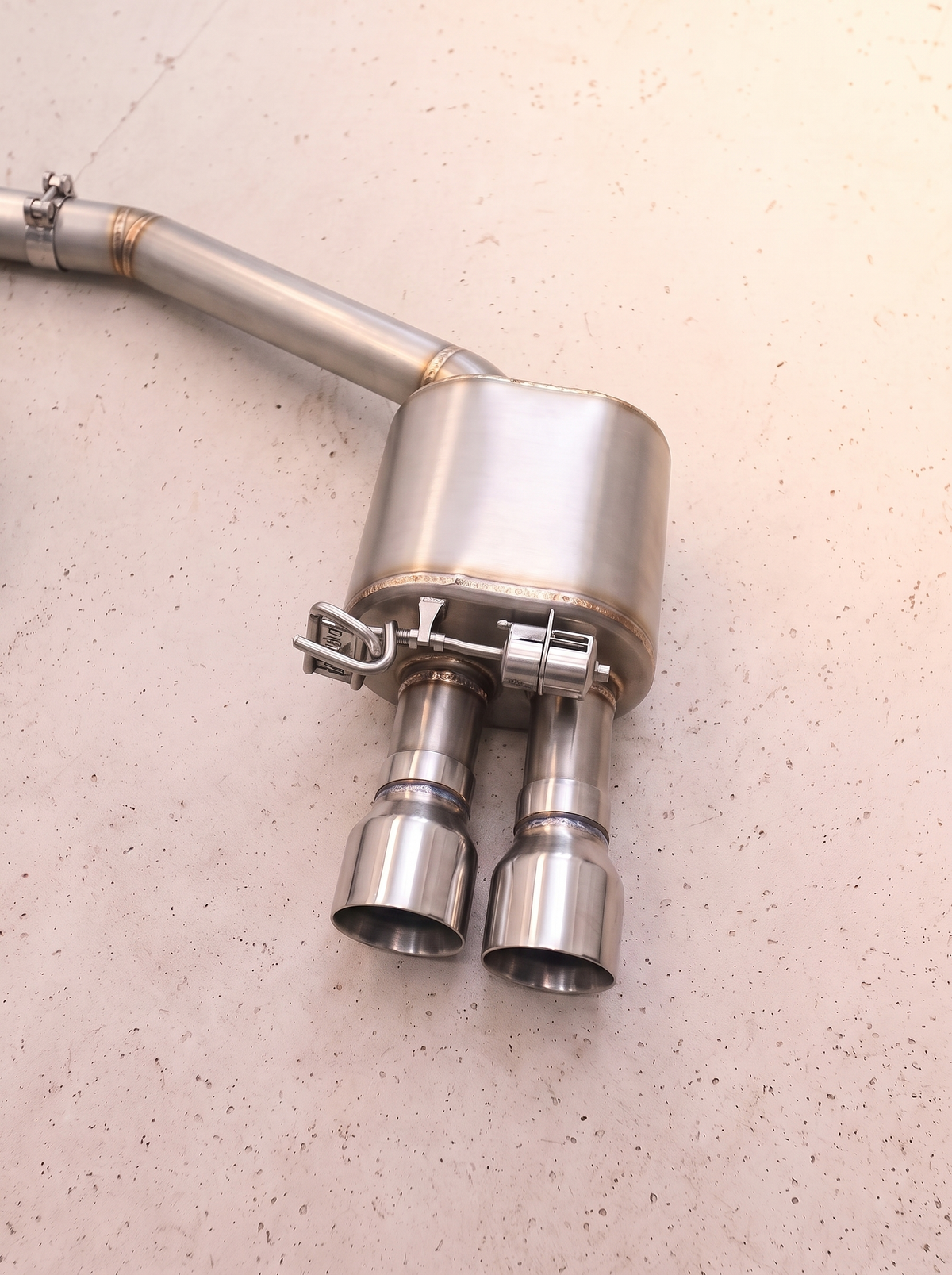 Silencieux arrière inox de la ligne d'échappement ROG pour Audi S4 / S5 B8 3.0 TFSI V6