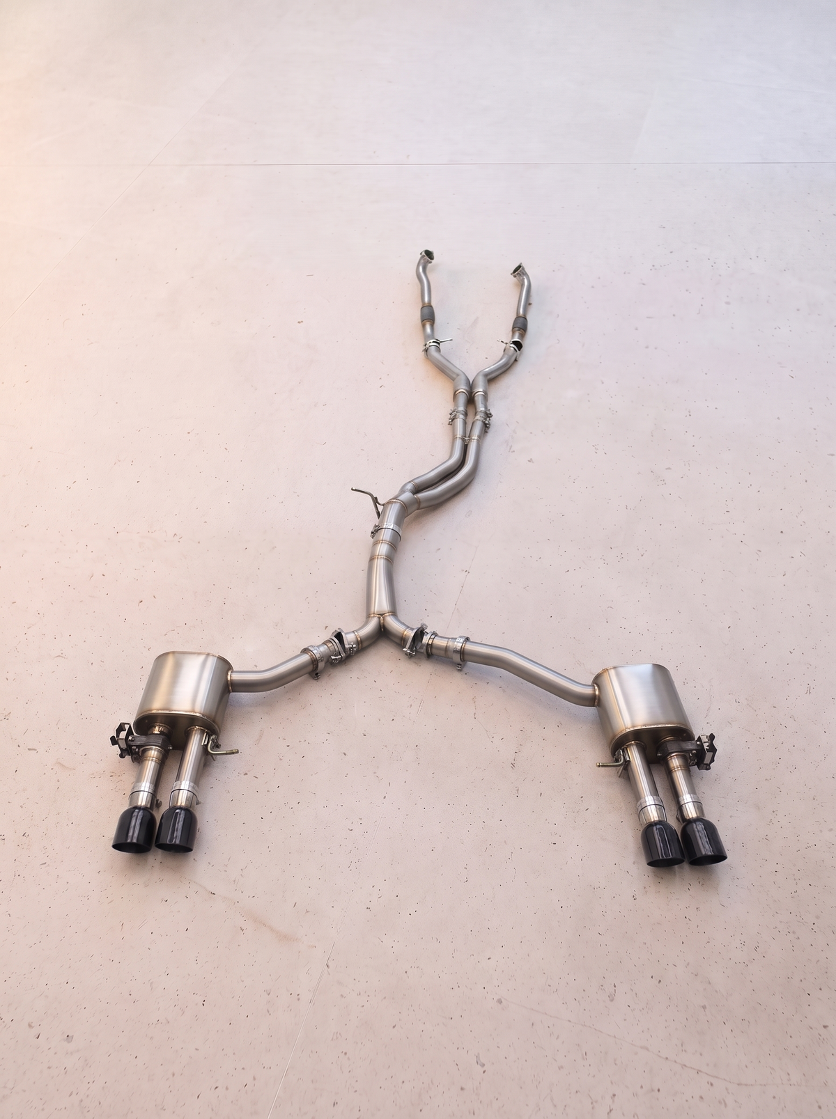 Ligne d'échappement inox à clapets ROG pour Audi S4 / S5 B9 3.0 TFSI V6