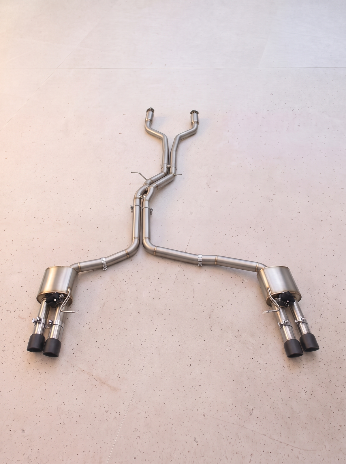 Ligne d'échappement inox à clapets ROG pour Audi S6 / S7 C7 4.0 TFSI V8