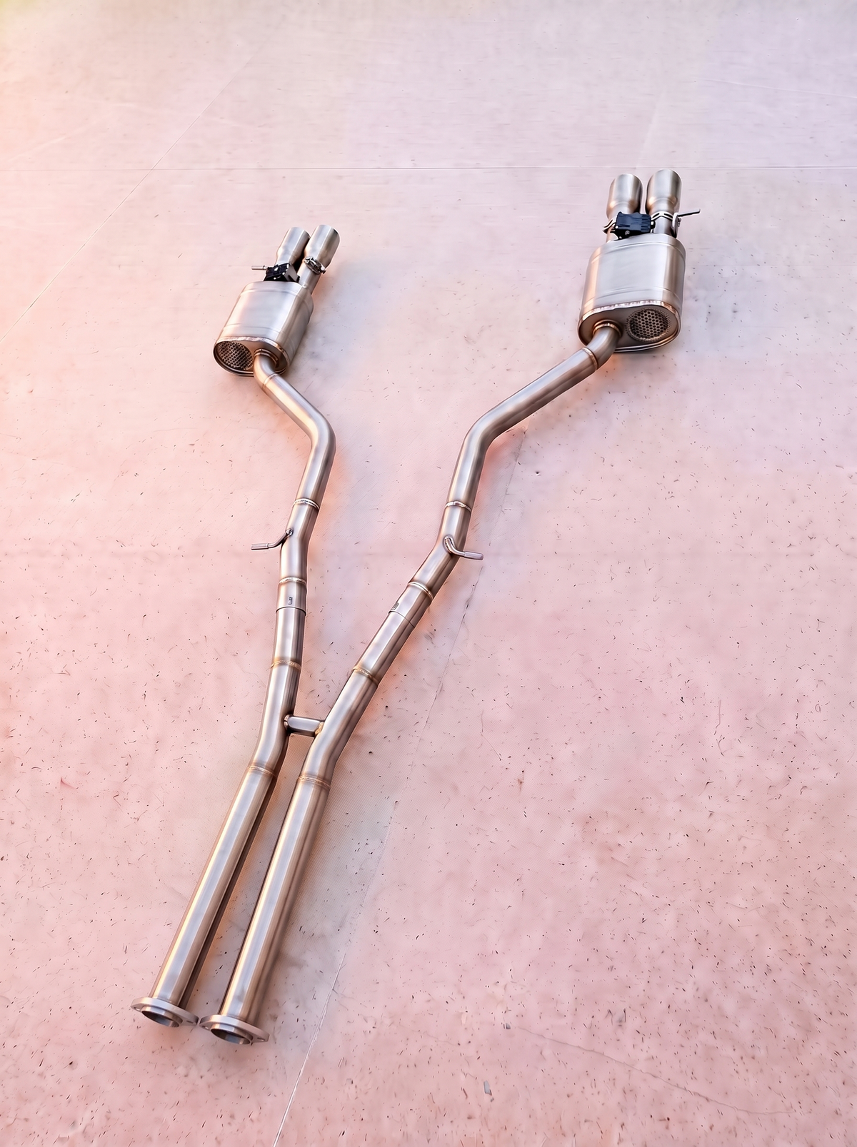 Ligne d'échappement inox à clapets ROG pour Audi S8 D3 5.2 V10 quattro