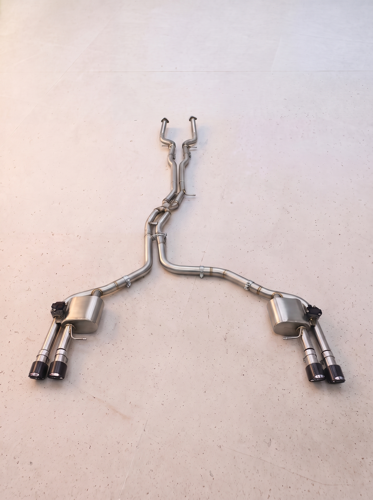 Ligne d'échappement inox à clapets ROG pour Audi S8 D4 4.0 TFSI V8