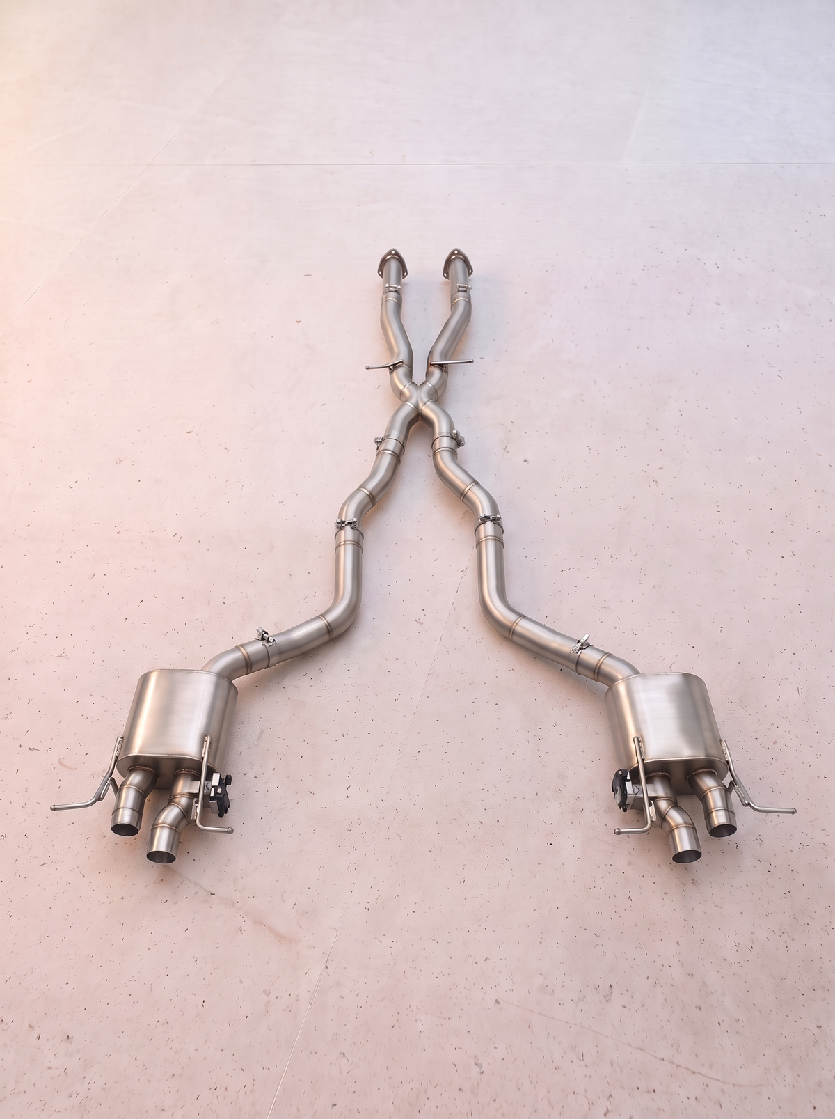 Ligne d'échappement inox à clapets ROG pour Bentley Continental GT V8 4.0