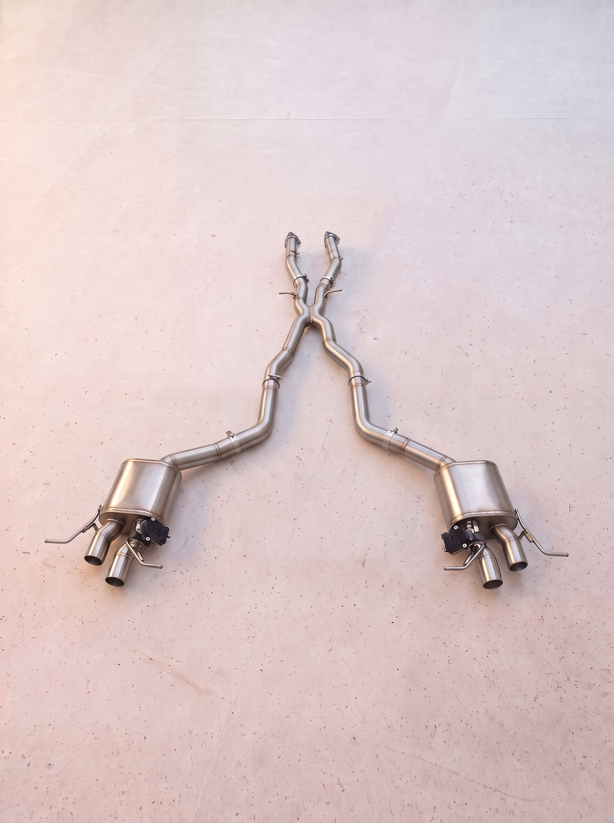 Ligne d'échappement inox à clapets ROG pour Bentley Continental GT W12 6.0