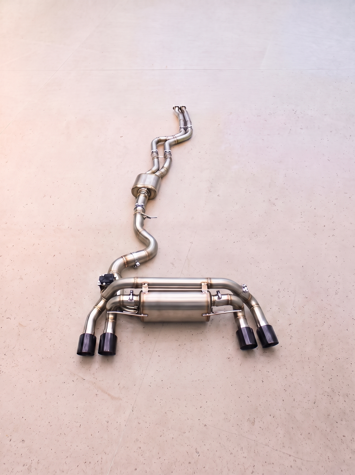 Ligne d'échappement inox à clapets ROG pour BMW 1M N54 3.0T