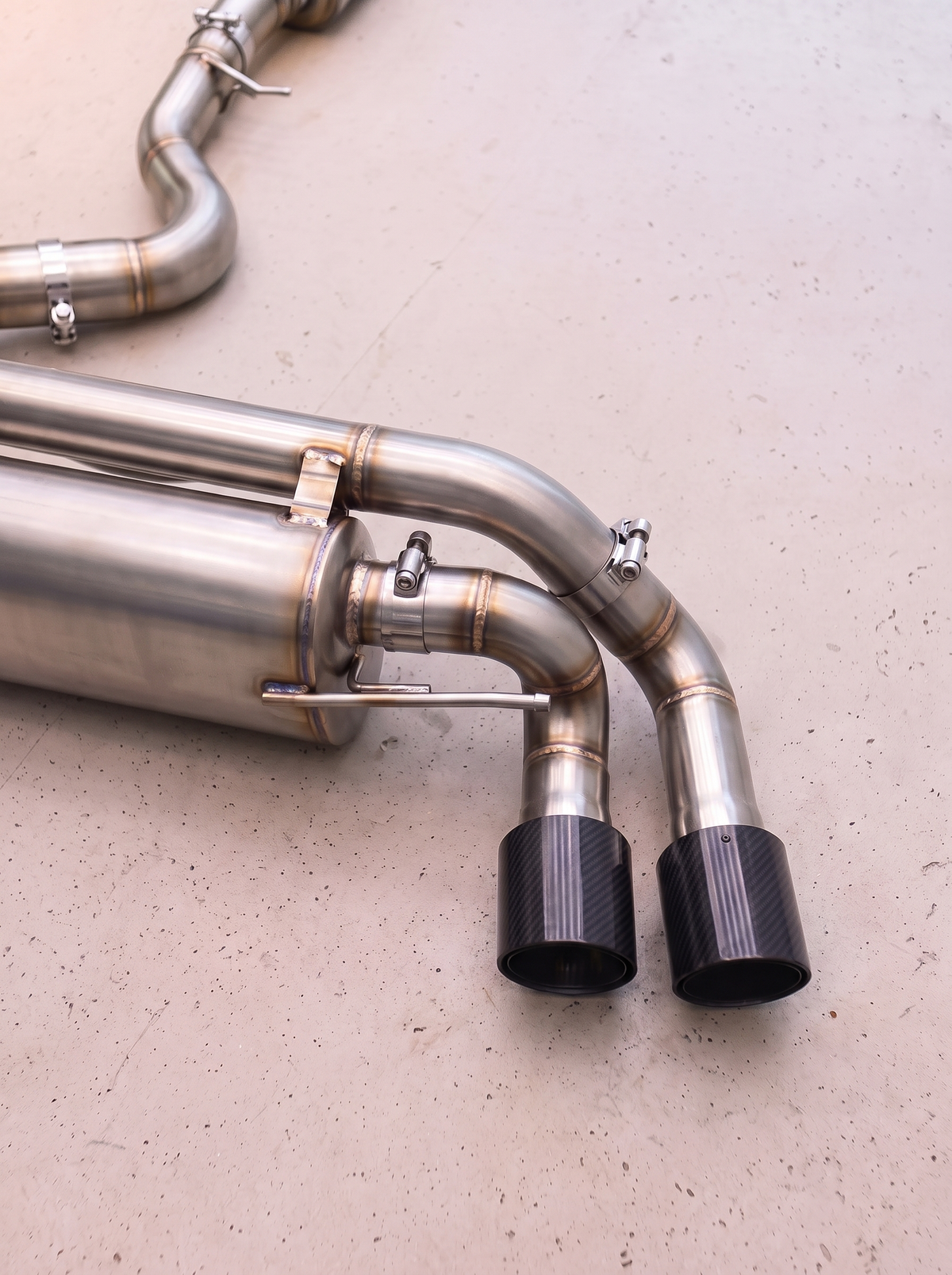 Silencieux arrière inox de la ligne d'échappement ROG pour BMW 1M N54 3.0T