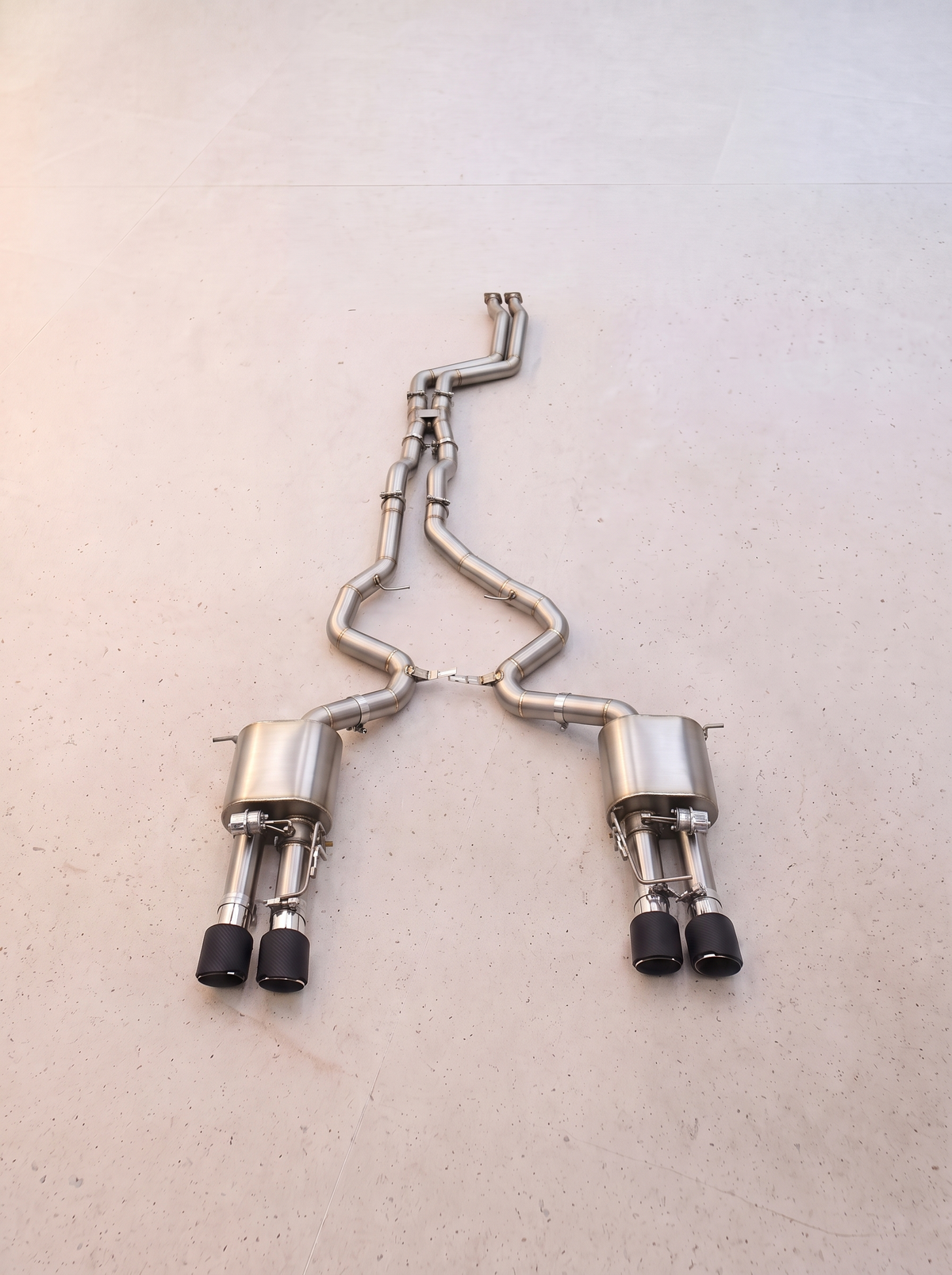 Ligne d'échappement inox à clapets ROG pour BMW 335i N55 E90 / E92 / E93 3.0T