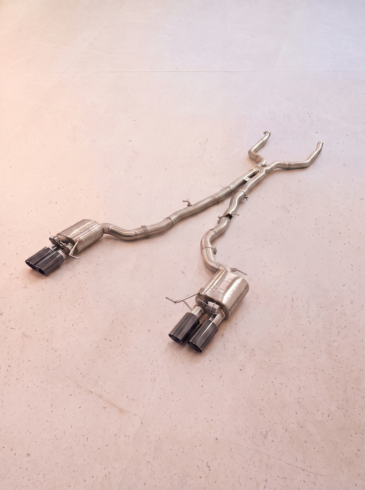 Ligne d'échappement inox à clapets ROG pour BMW 550i N63 F10