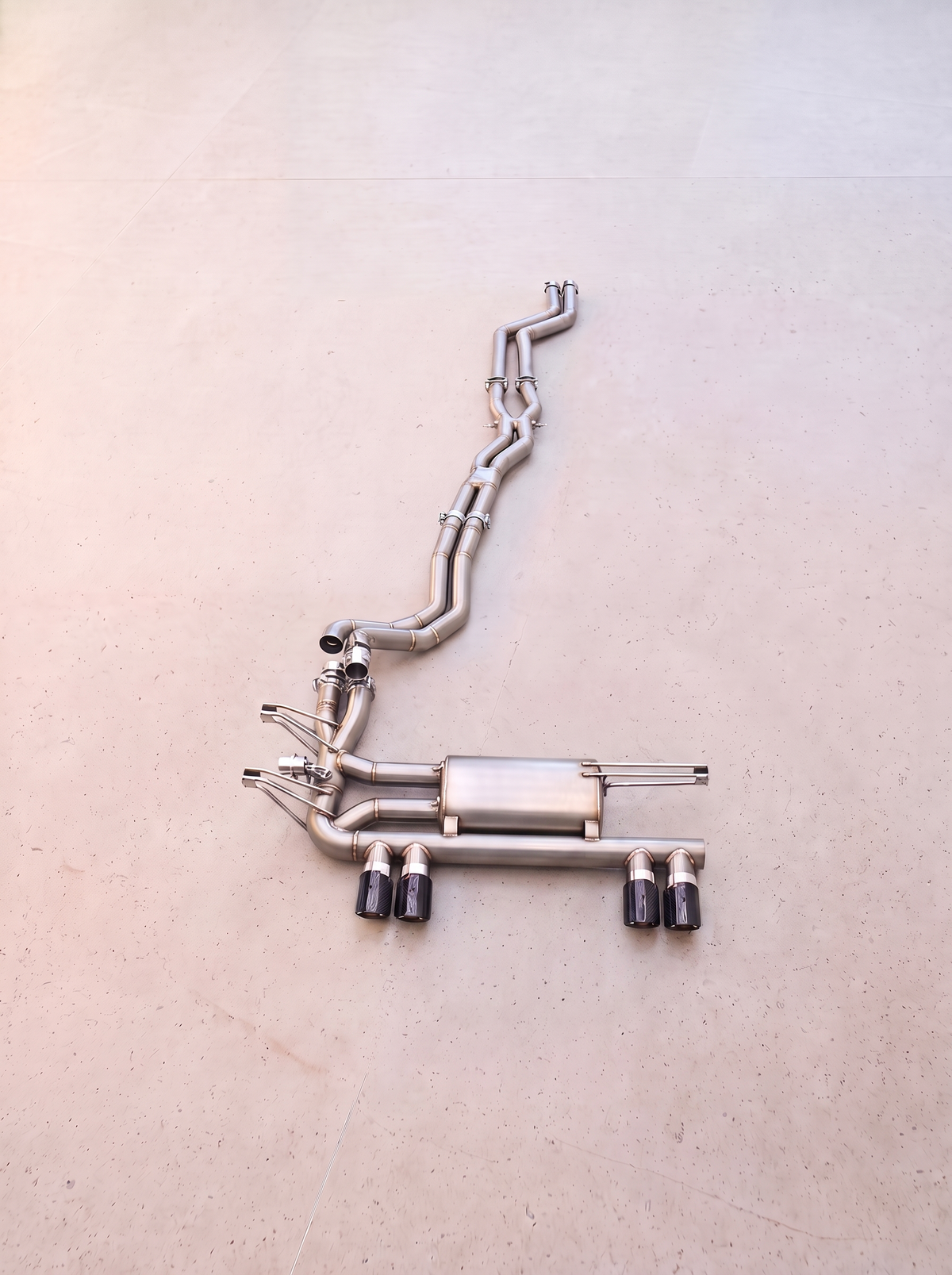 Ligne d'échappement inox à clapets ROG pour BMW M3 E46 L6 3.2L