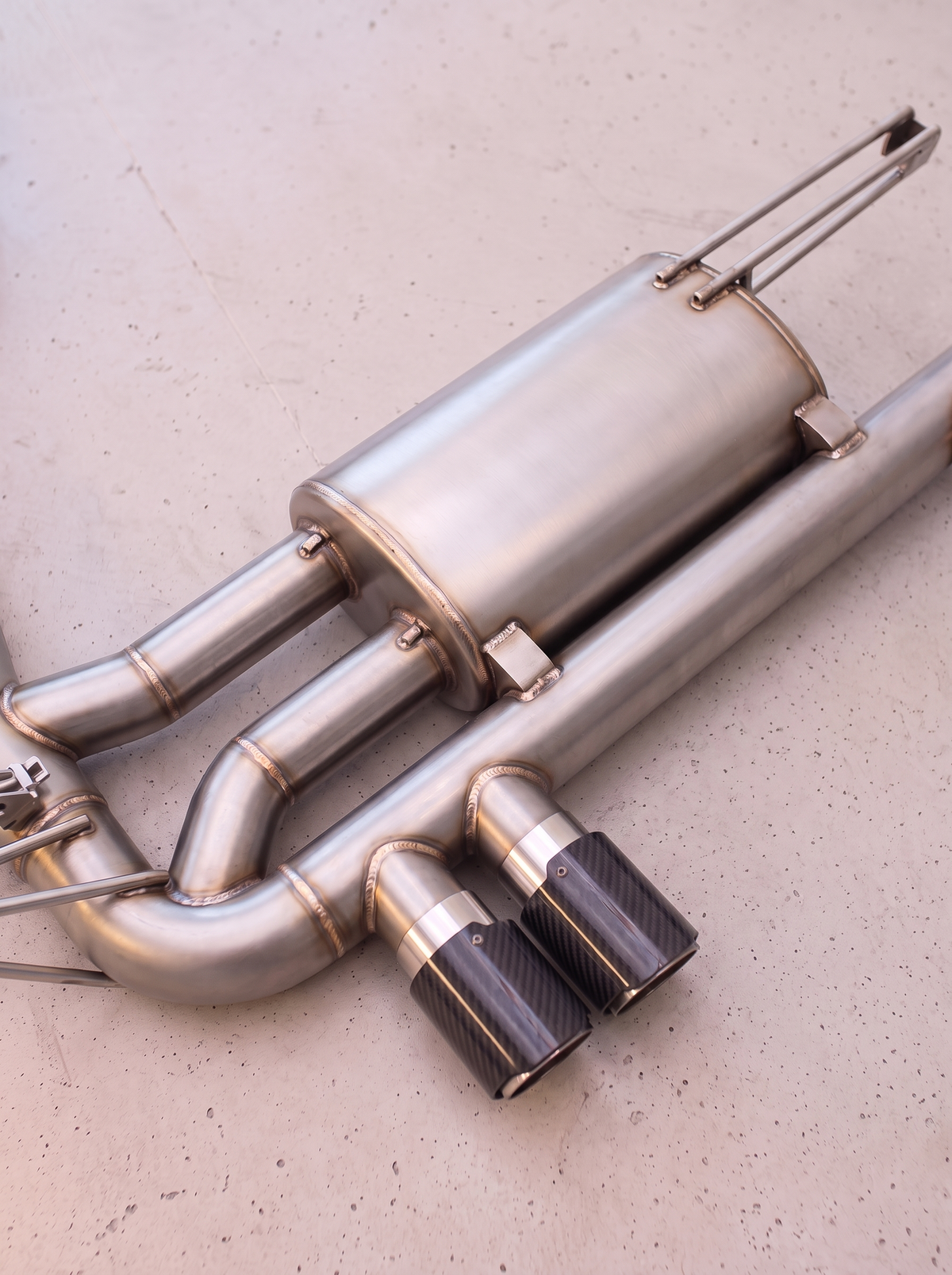 Silencieux arrière inox de la ligne d'échappement ROG pour BMW M3 E46 L6 3.2L