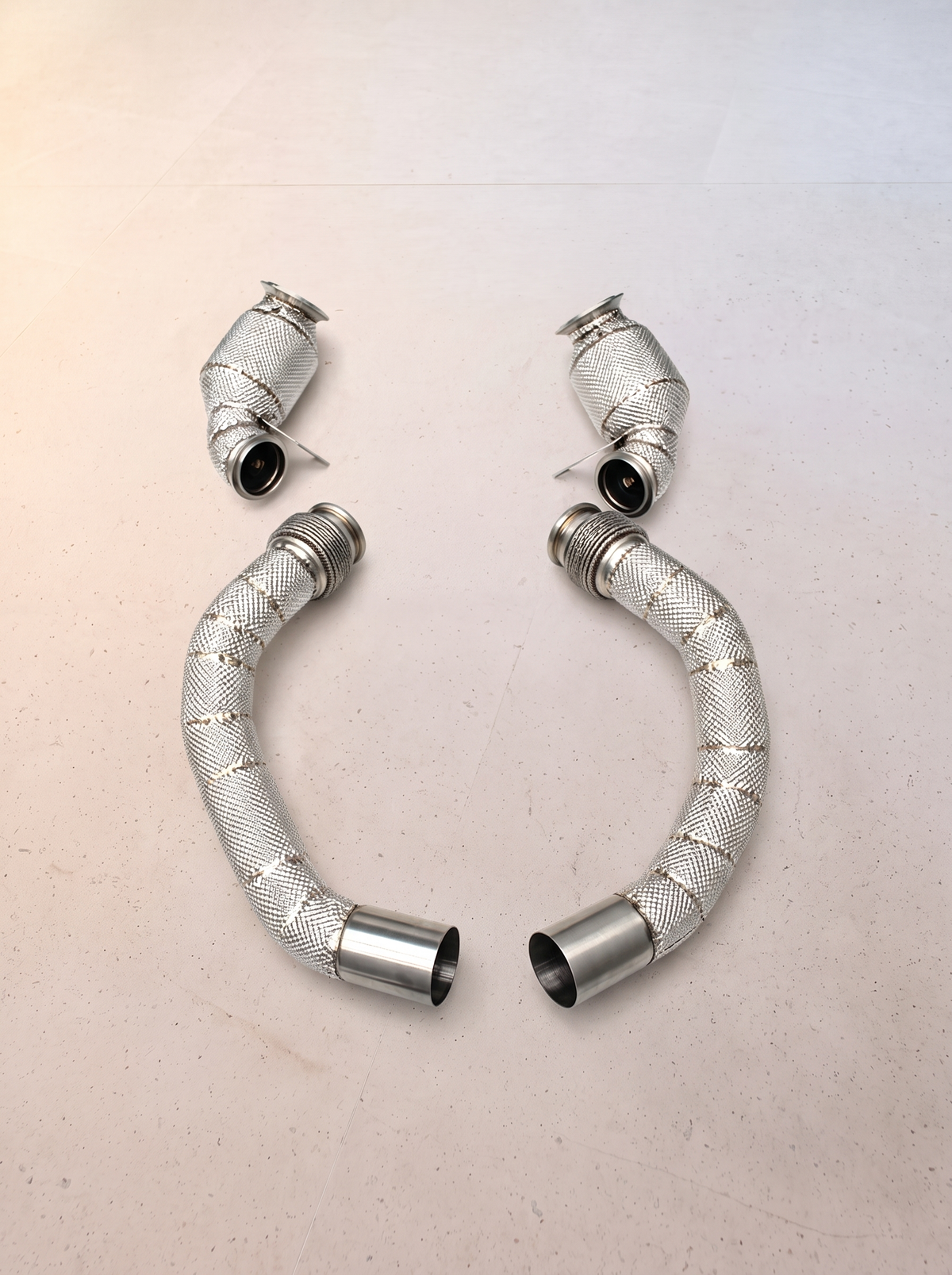Downpipe décatalysé inox pour BMW M8 F91 / F92 / F93 4.4T