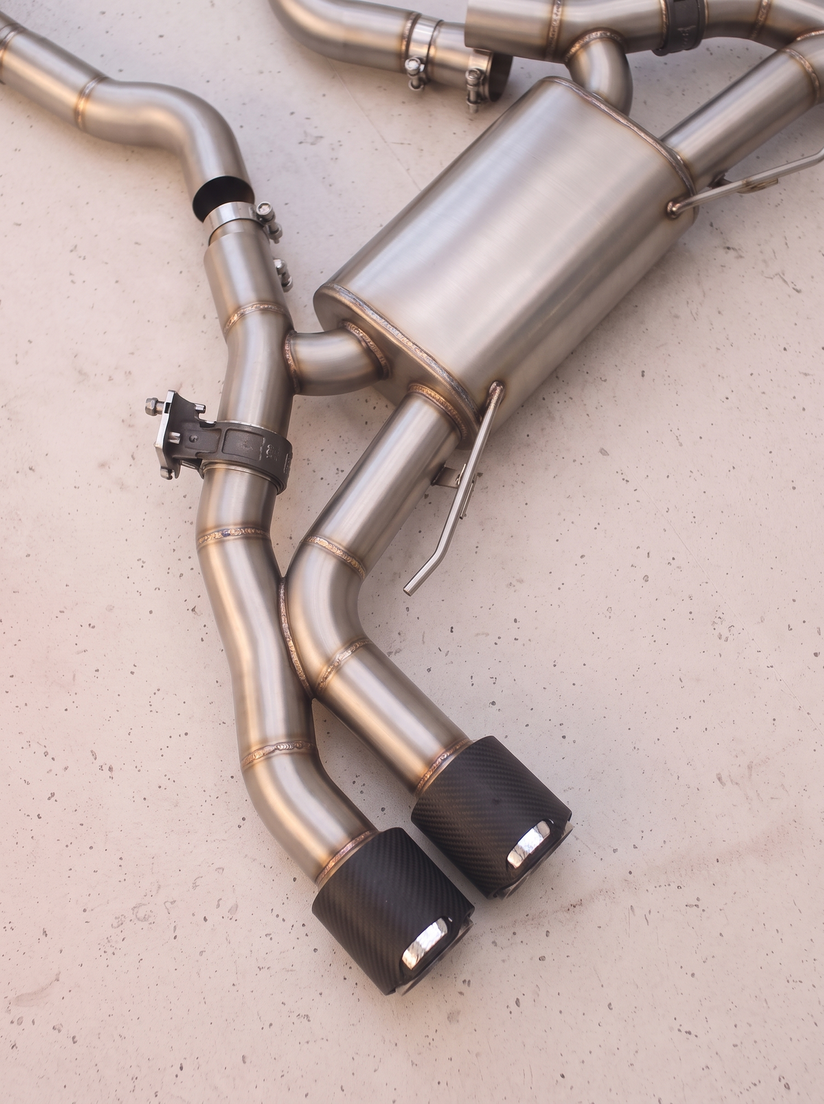 Silencieux arrière inox de la ligne d'échappement ROG pour BMW X4 M F98 3.0T