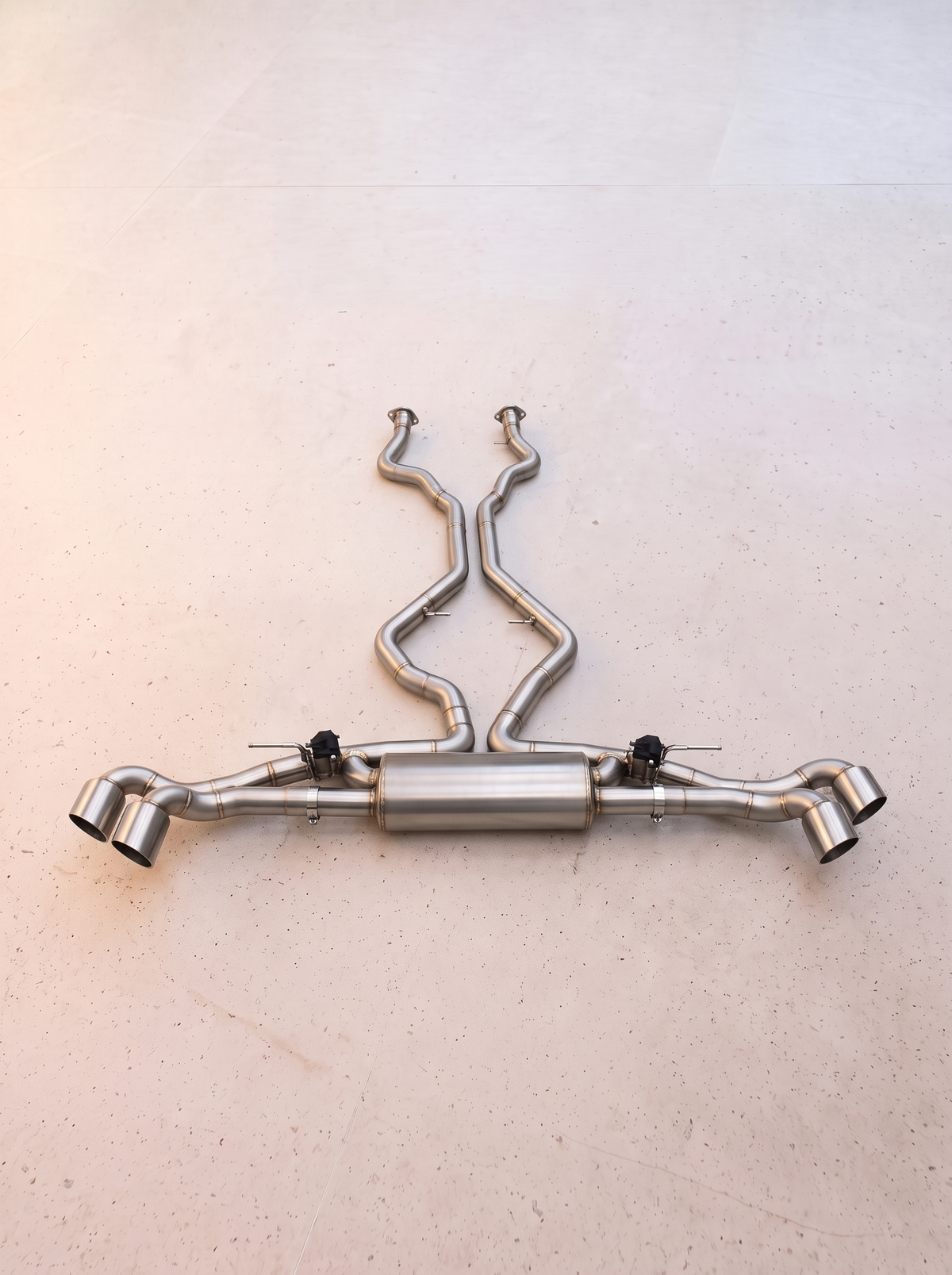 Ligne d'échappement inox à clapets ROG pour BMW X5 50i N63 4.4T