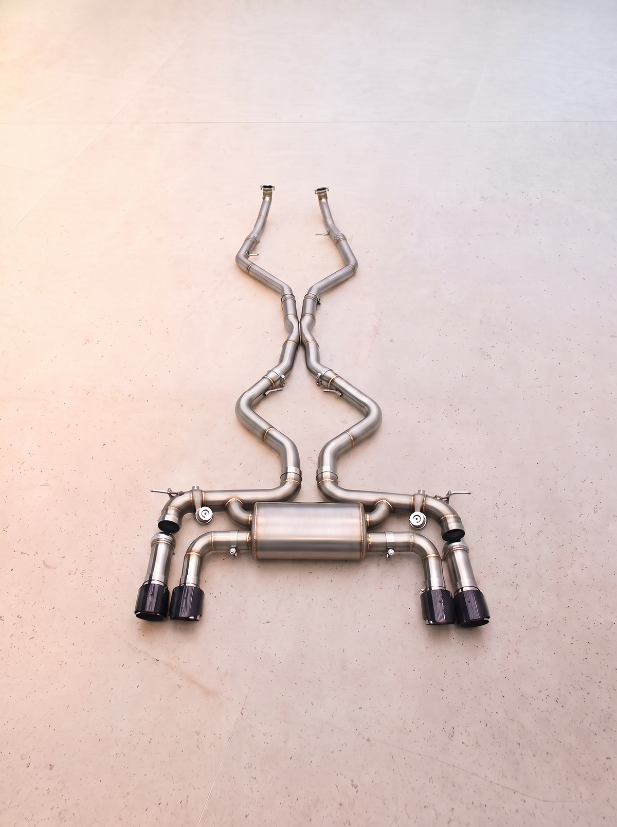 Ligne d'échappement inox à clapets ROG pour BMW X6 M E71 4.4TT