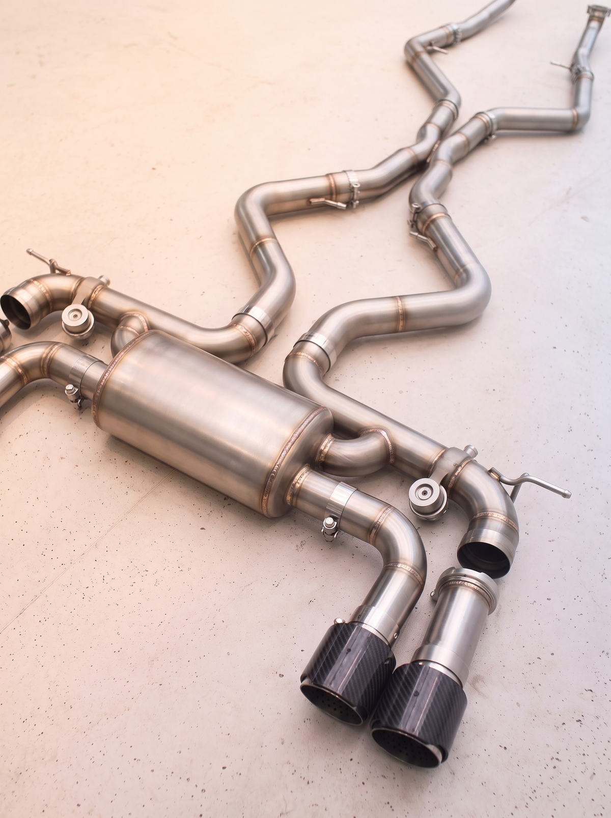 Silencieux arrière inox de la ligne d'échappement ROG pour BMW X6 M E71 4.4TT