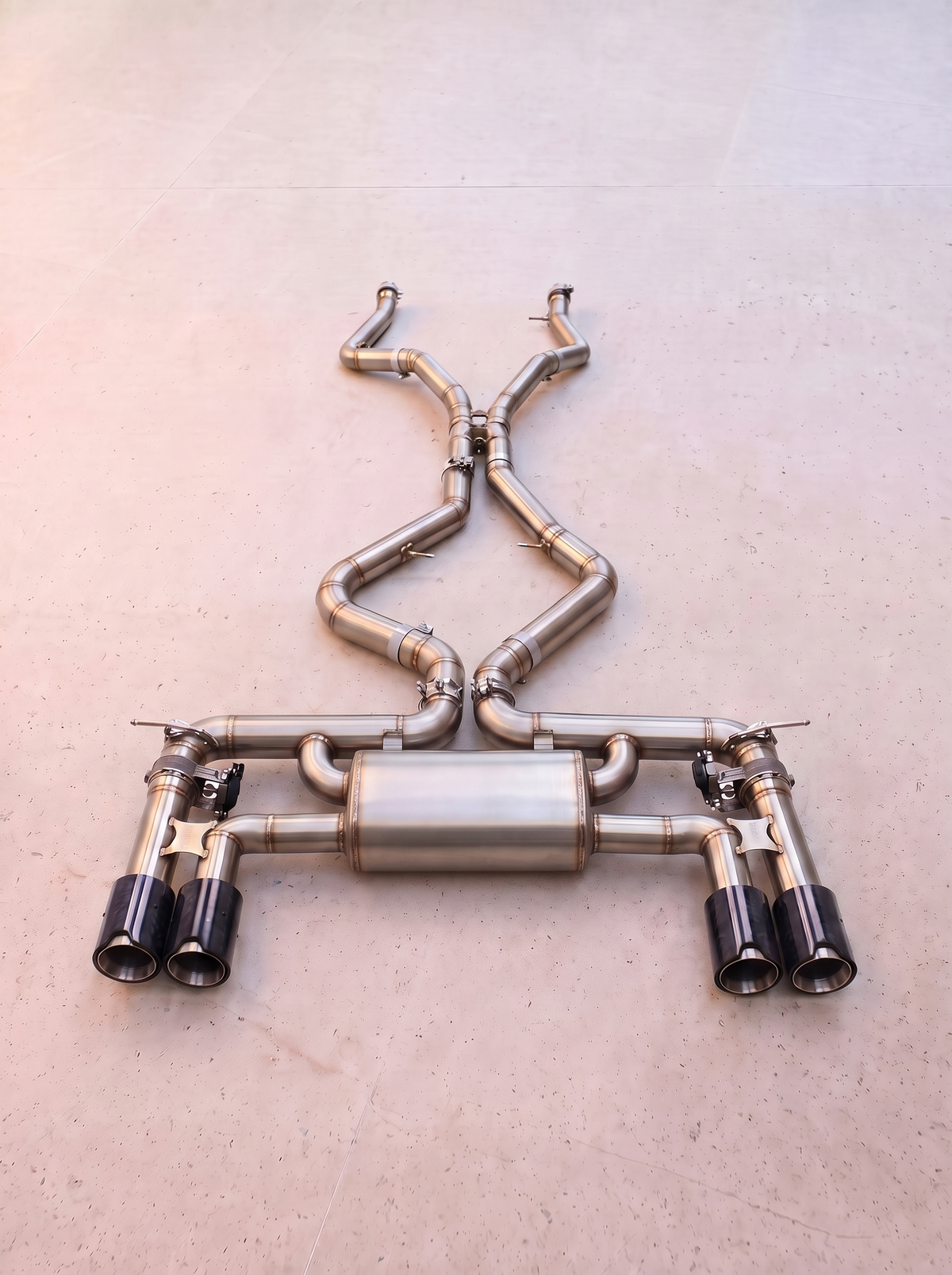 Ligne d'échappement inox à clapets ROG pour BMW X6 M F86 4.4TT