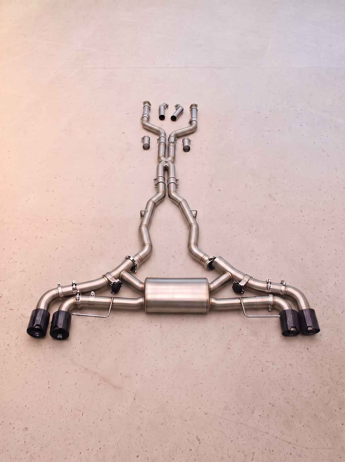 Ligne d'échappement inox à clapets ROG pour BMW X6 M60i LCI 4.4TT
