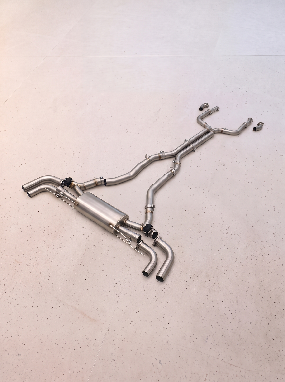 Ligne d'échappement inox à clapets ROG pour BMW X7 M50i 4.4TT