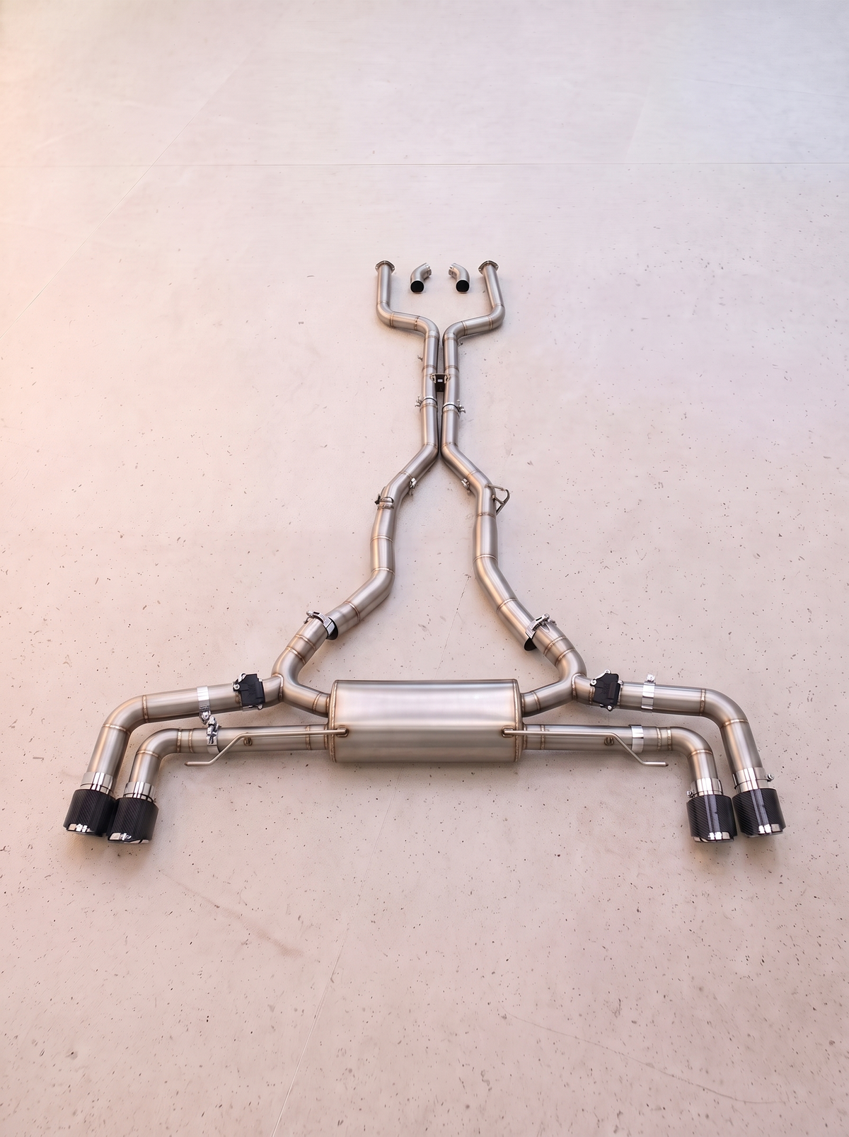 Ligne d'échappement inox à clapets ROG pour BMW X7 M60i G07 4.4TT