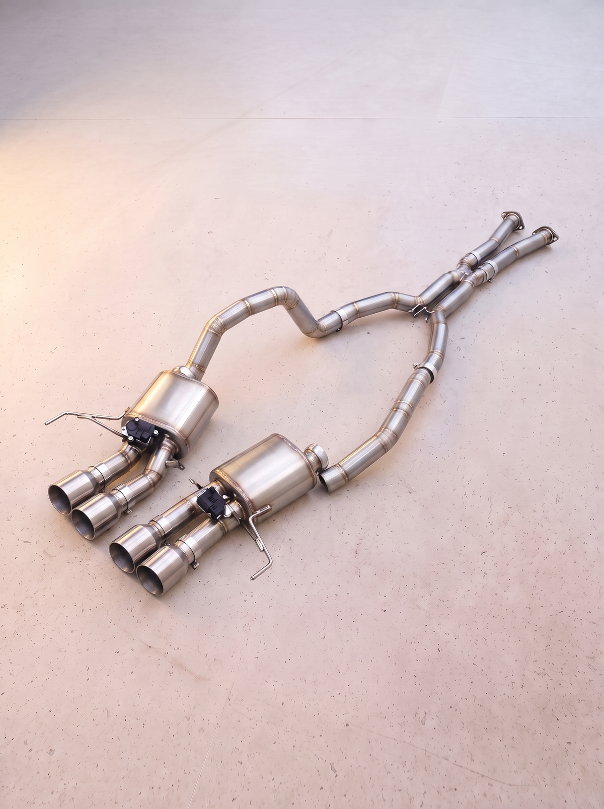 Ligne d'échappement inox à clapets ROG pour Chevrolet Corvette C7 6.2
