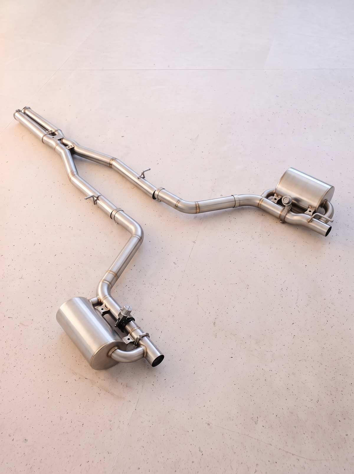 Ligne d'échappement inox à clapets ROG pour Dodge Challenger SRT Hellcat V8 6.2