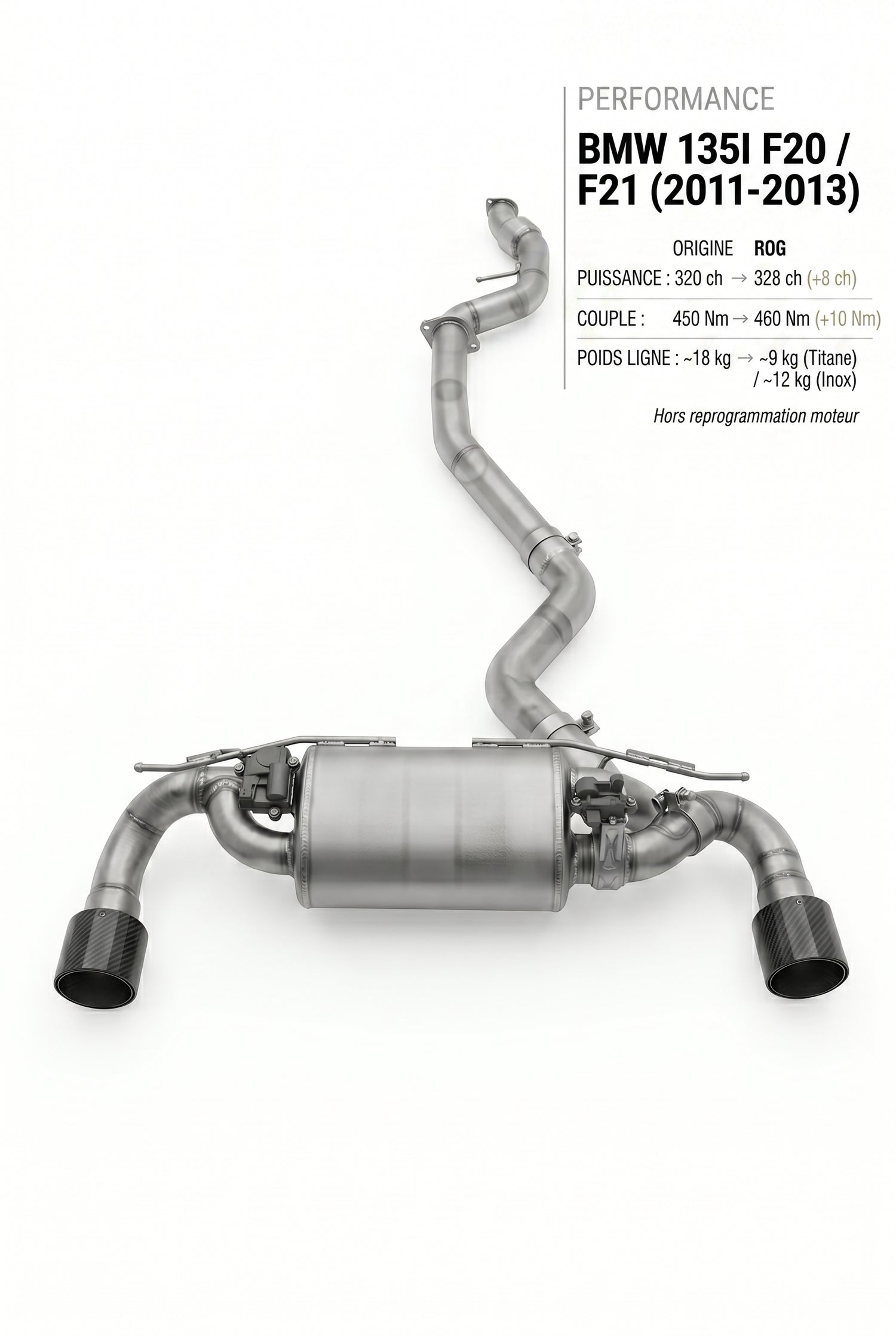 Ligne d'échappement BMW 135I F20 / F21