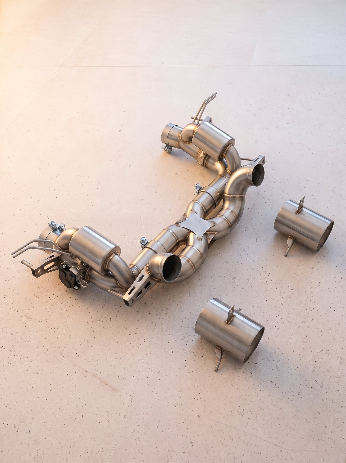 Ligne d'échappement à clapets ROG pour Ferrari Roma V8