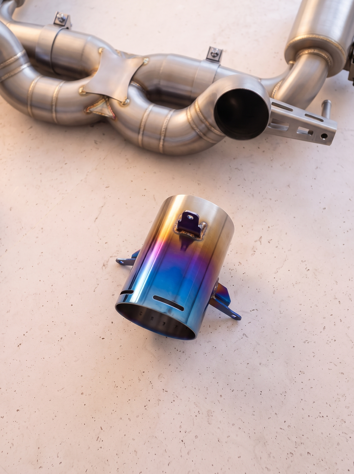 Silencieux arrière inox de la ligne d'échappement ROG pour Ferrari SF90 Stradale 4.0 V8