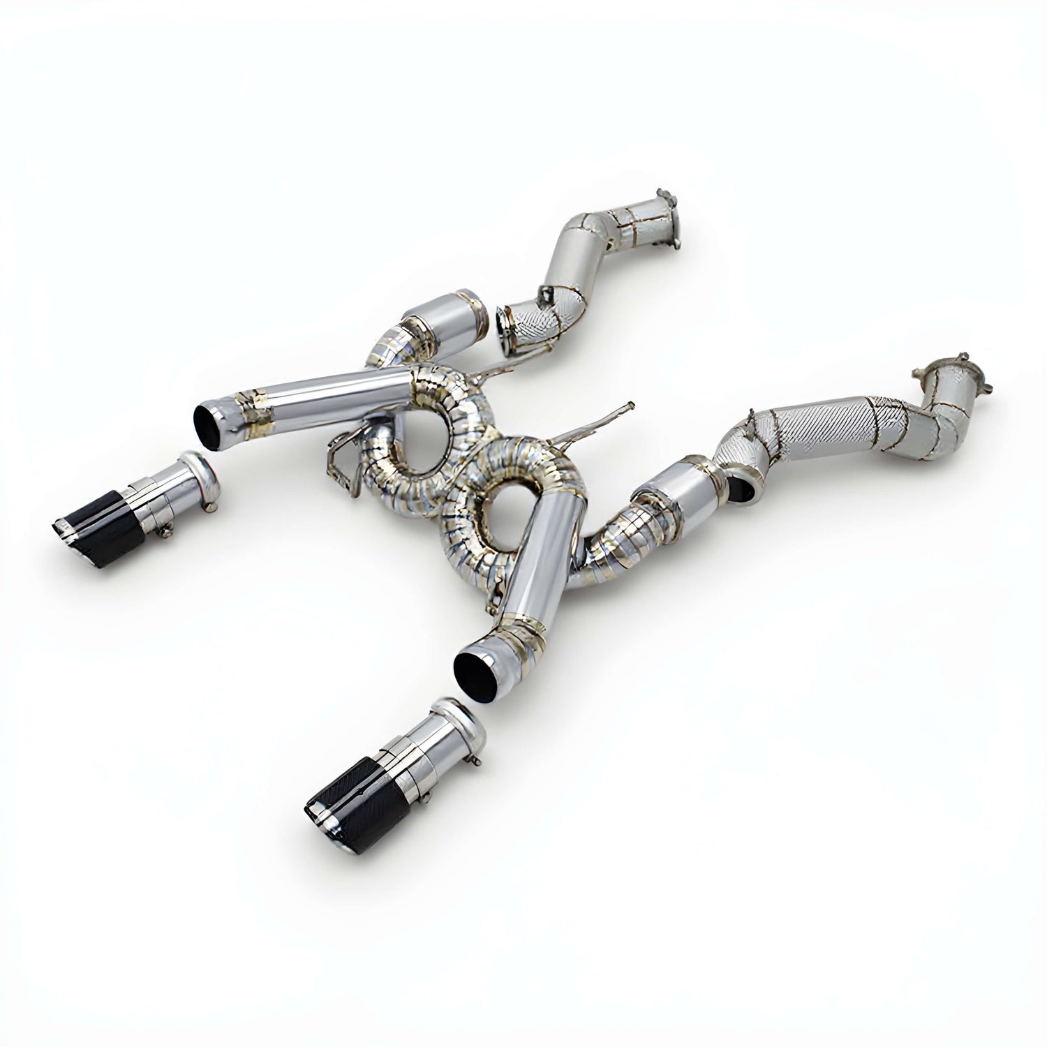 Ligne d'échappement à clapets Rog® - MCLAREN 720S 4.0L V8 Biturbo (2017-2023), variante Titane, Sport 200 cellules, Sans down