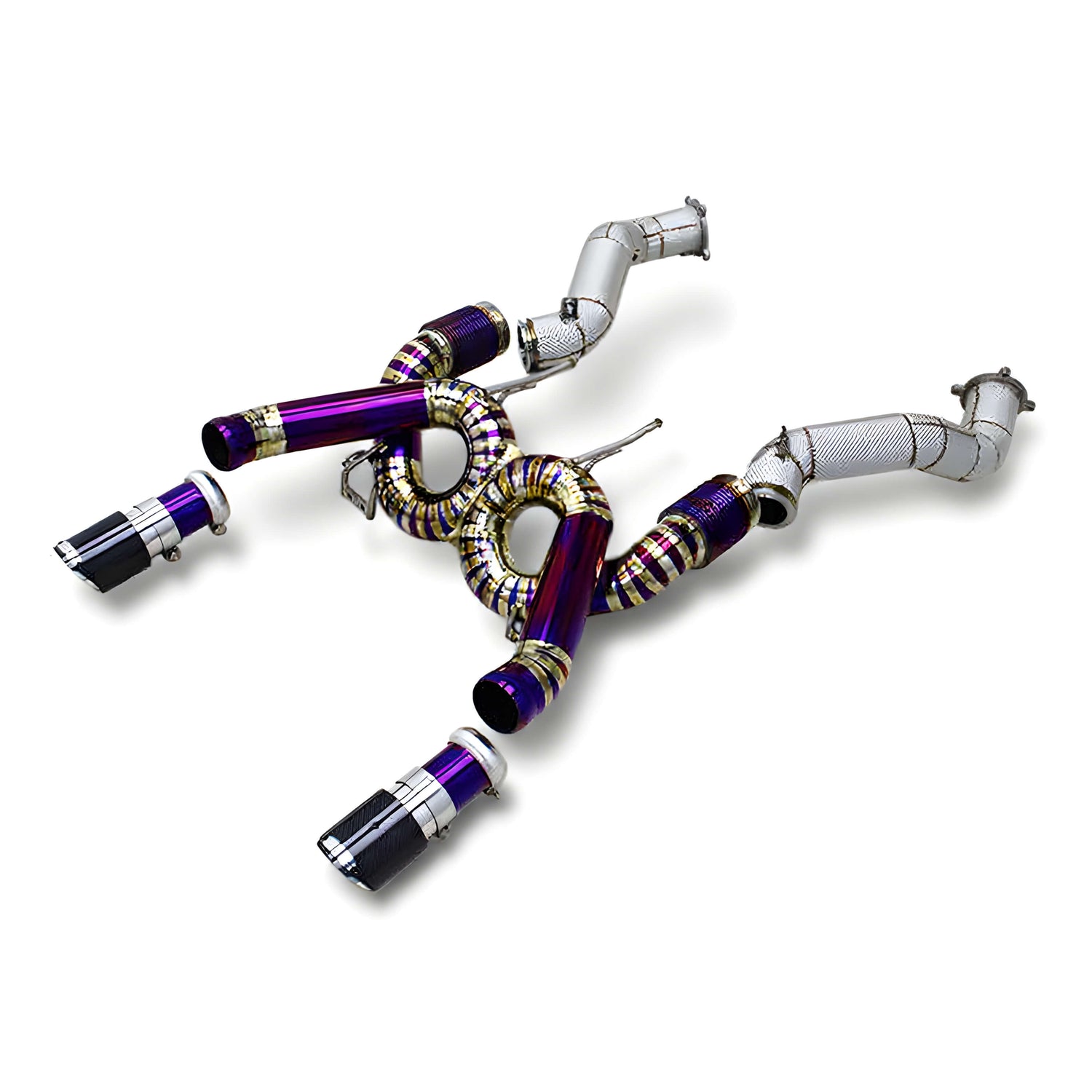 Ligne d'échappement à clapets Rog® - MCLAREN 720S 4.0L V8 Biturbo (2017-2023), variante Titane, Décatalysé, Downpipe sport 20