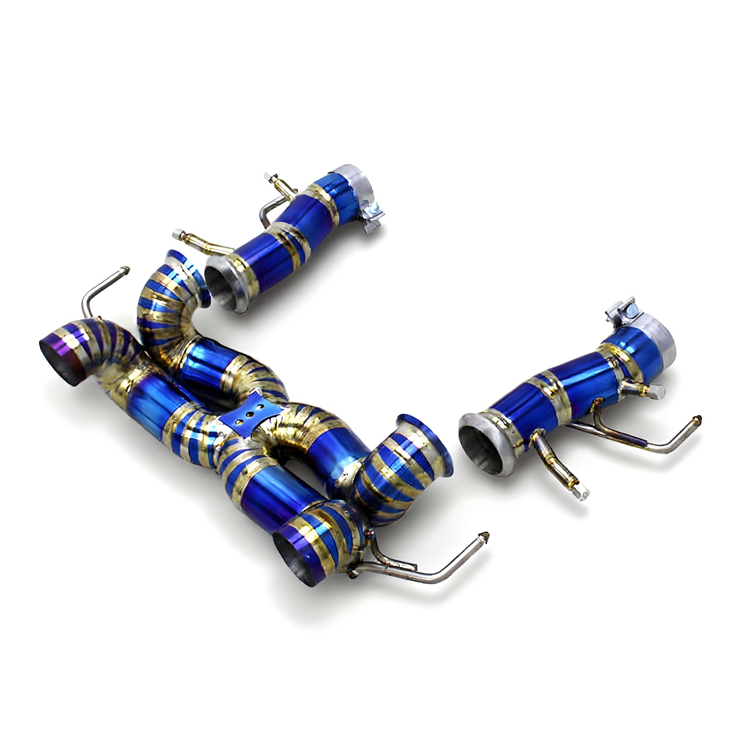 Ligne d'échappement à clapets Rog® - FERRARI SF90 Stradale 4.0L V8 Hybrid (2020+), variante Matériau Titane, Catalyseur Décat