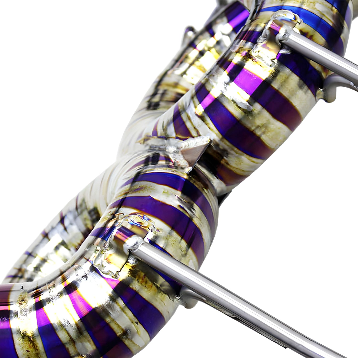 Ligne d'échappement à clapets Rog® - MCLAREN 720S 4.0L V8 Biturbo (2017-2023), variante Titane, Décatalysé, Downpipe décataly