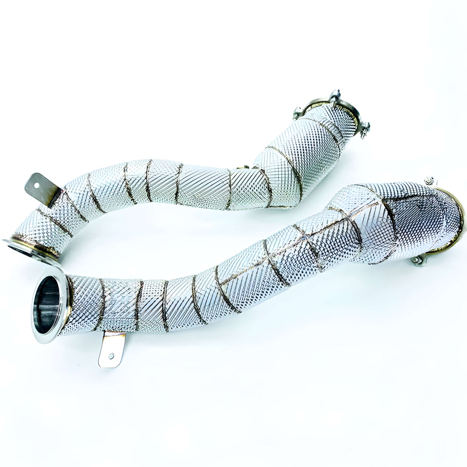 Ligne d'échappement à clapets Rog® - MCLAREN 720S 4.0L V8 Biturbo (2017-2023), variante Titane, Sport 200 cellules, Downpipe 