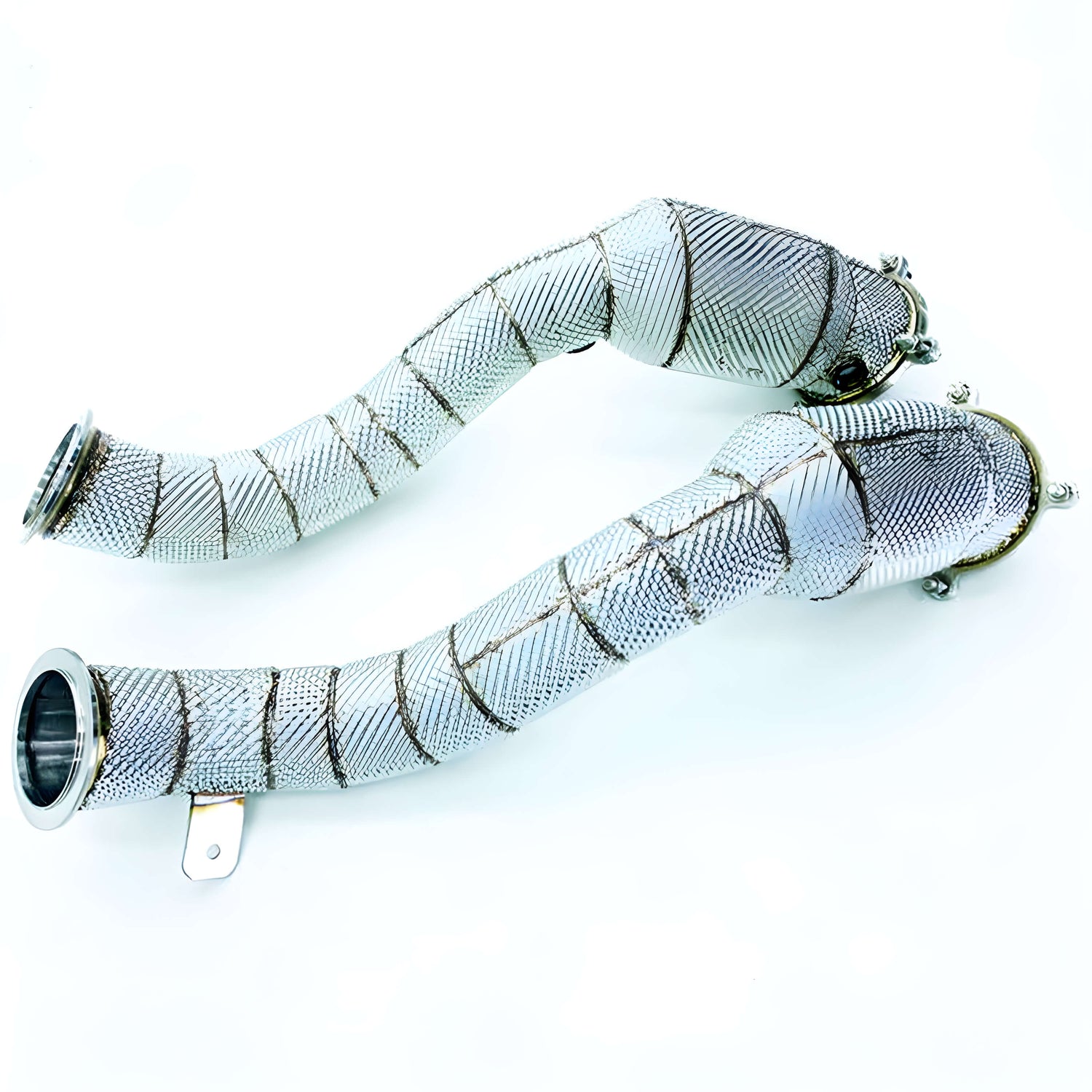 Ligne d'échappement à clapets Rog® - MCLAREN 720S 4.0L V8 Biturbo (2017-2023), variante Titane, Sport 200 cellules, Downpipe 