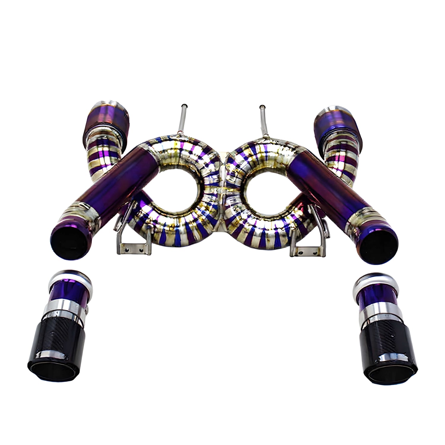 Ligne d'échappement à clapets Rog® - MCLAREN 720S 4.0L V8 Biturbo (2017-2023), variante Matériau Titane, Catalyseur Décatalys