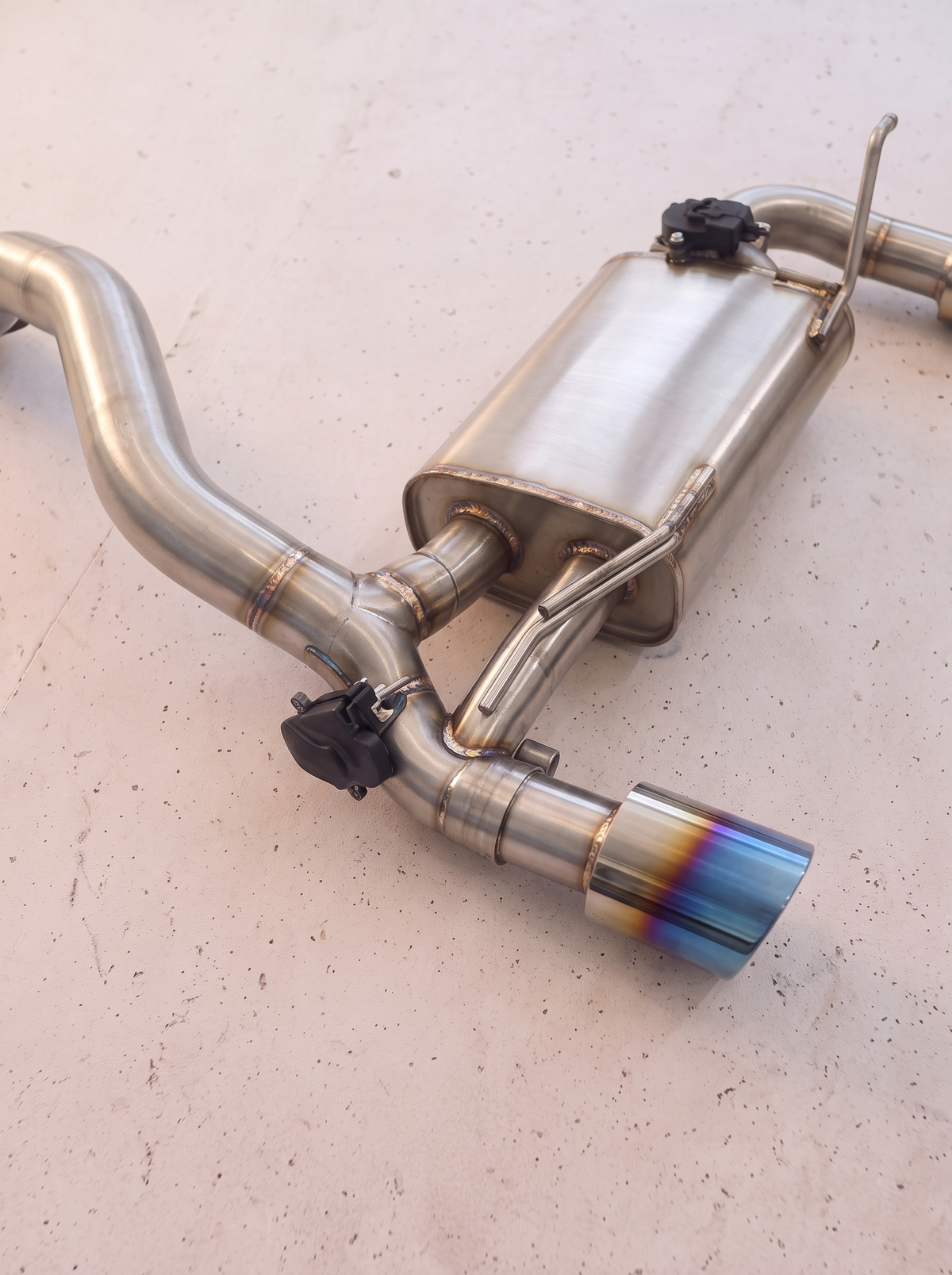 Silencieux arrière inox de la ligne d'échappement ROG pour Ford Focus RS Mk3 2.3 EcoBoost
