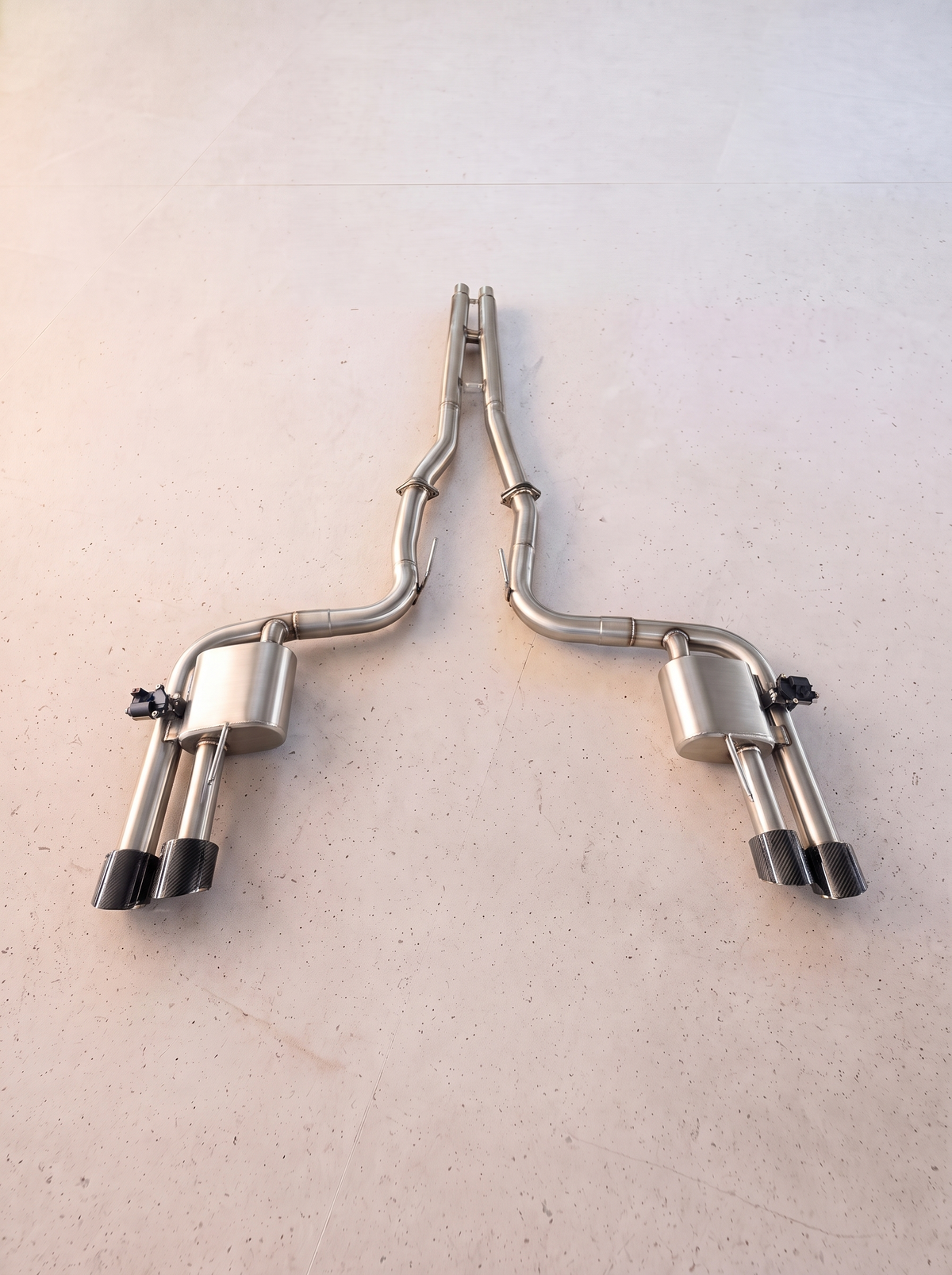 Ligne d'échappement inox à clapets ROG pour Ford Mustang GT S550 V8 5.0