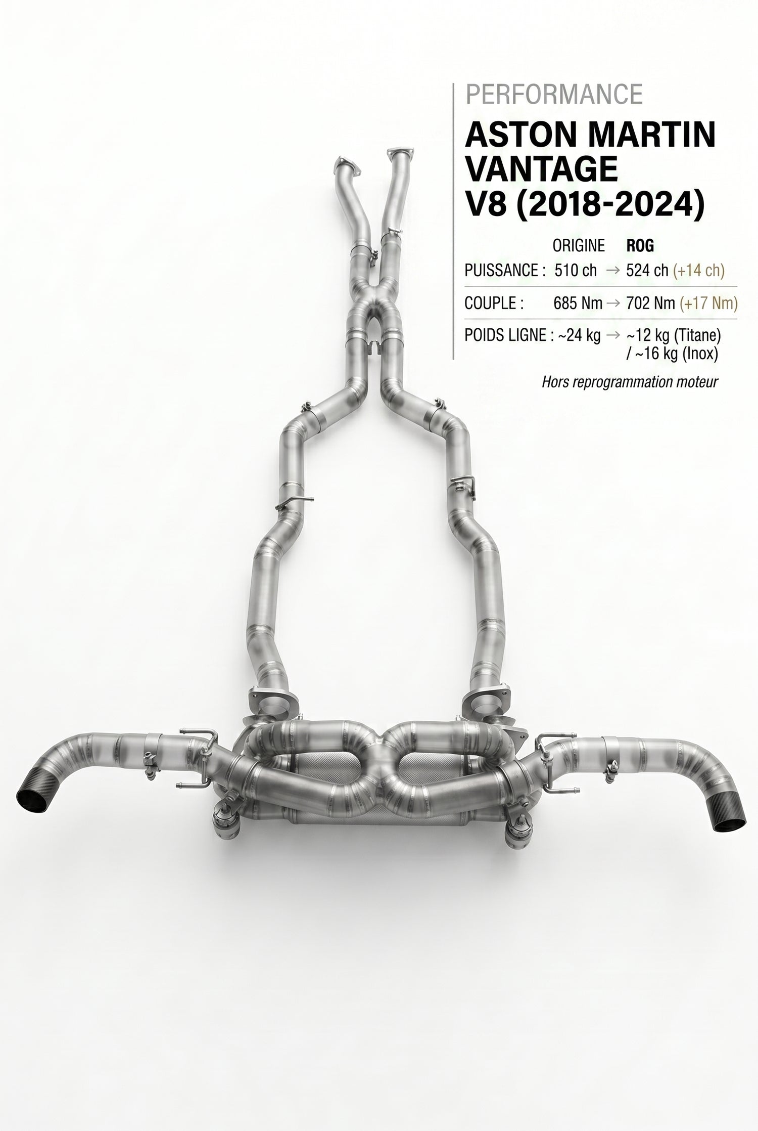 Ligne d'échappement ASTON MARTIN VANTAGE V8