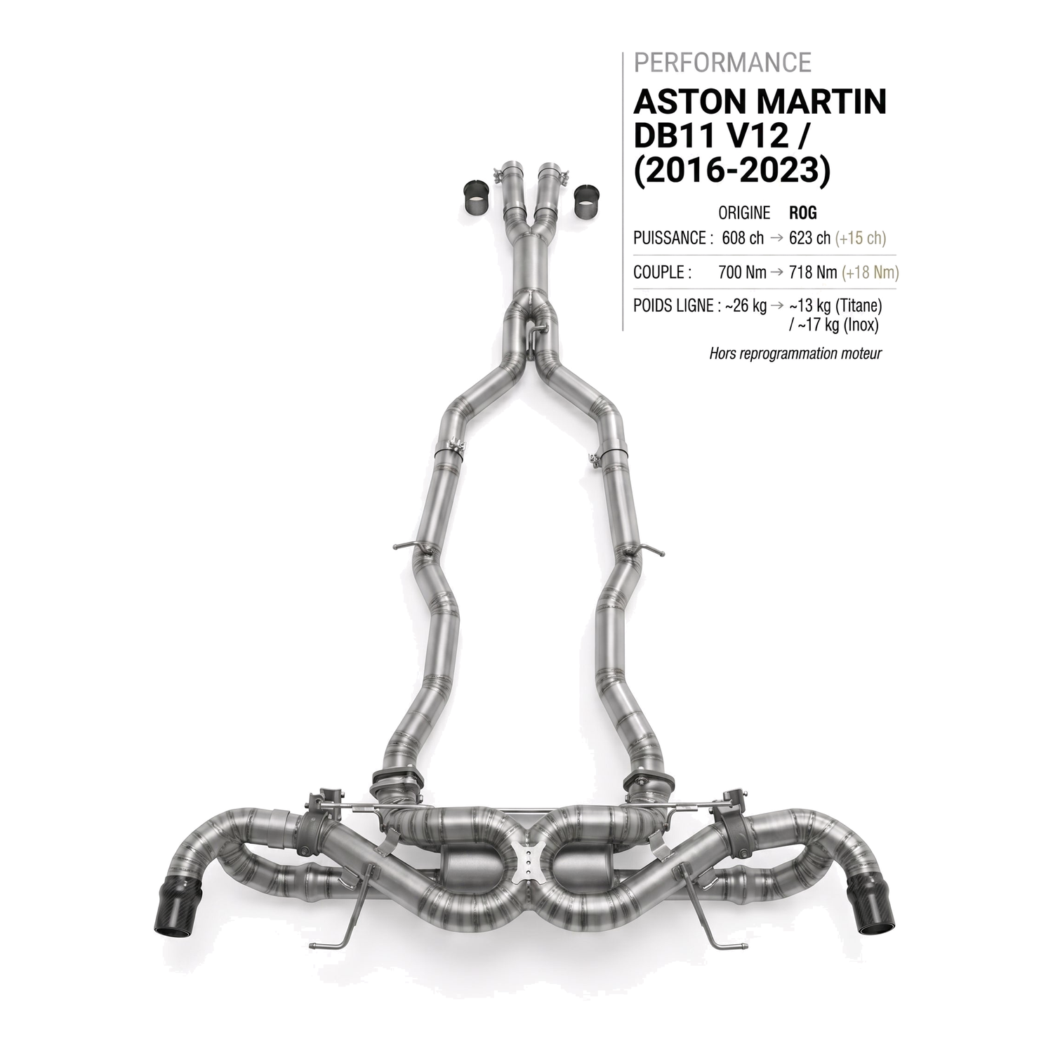 Ligne d'échappement ASTON MARTIN DB11 V12