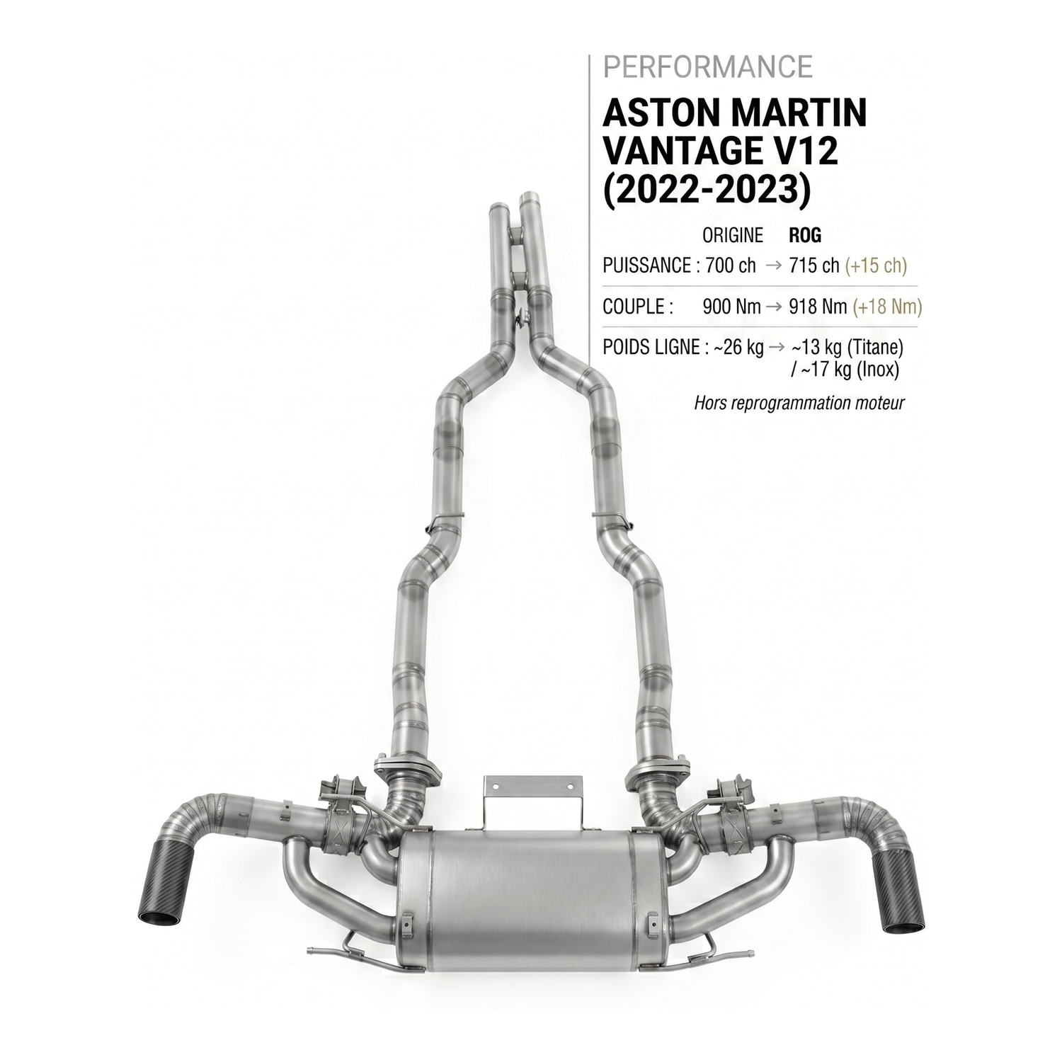 Ligne d'échappement ASTON MARTIN VANTAGE V12