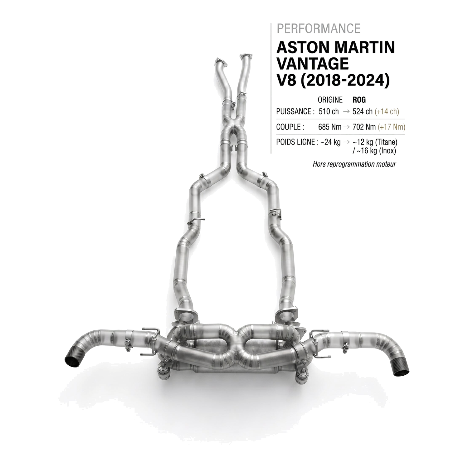 Ligne d'échappement ASTON MARTIN VANTAGE V8